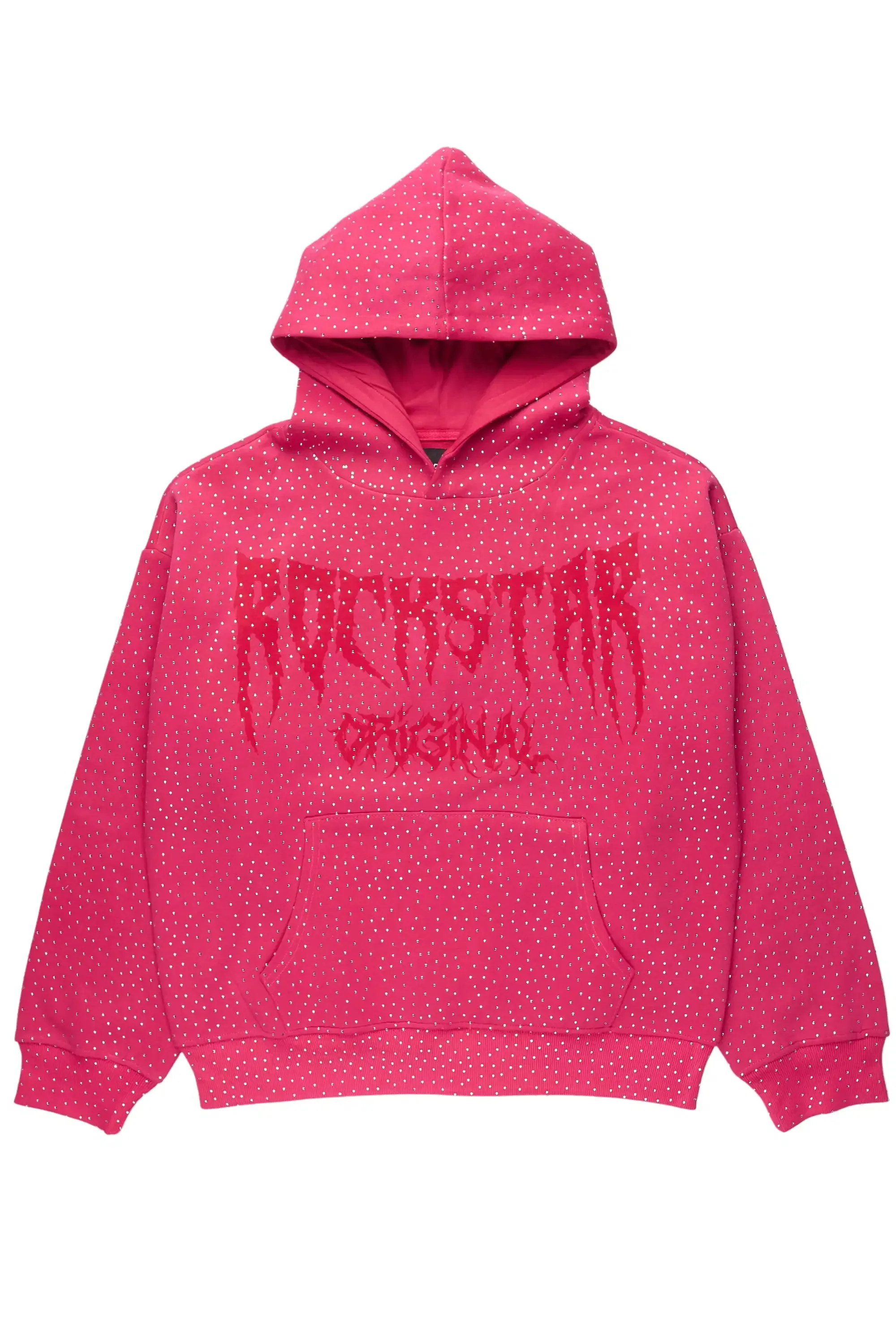 Andreas Pink Rhinestone Hoodie sold by Rockstar Original