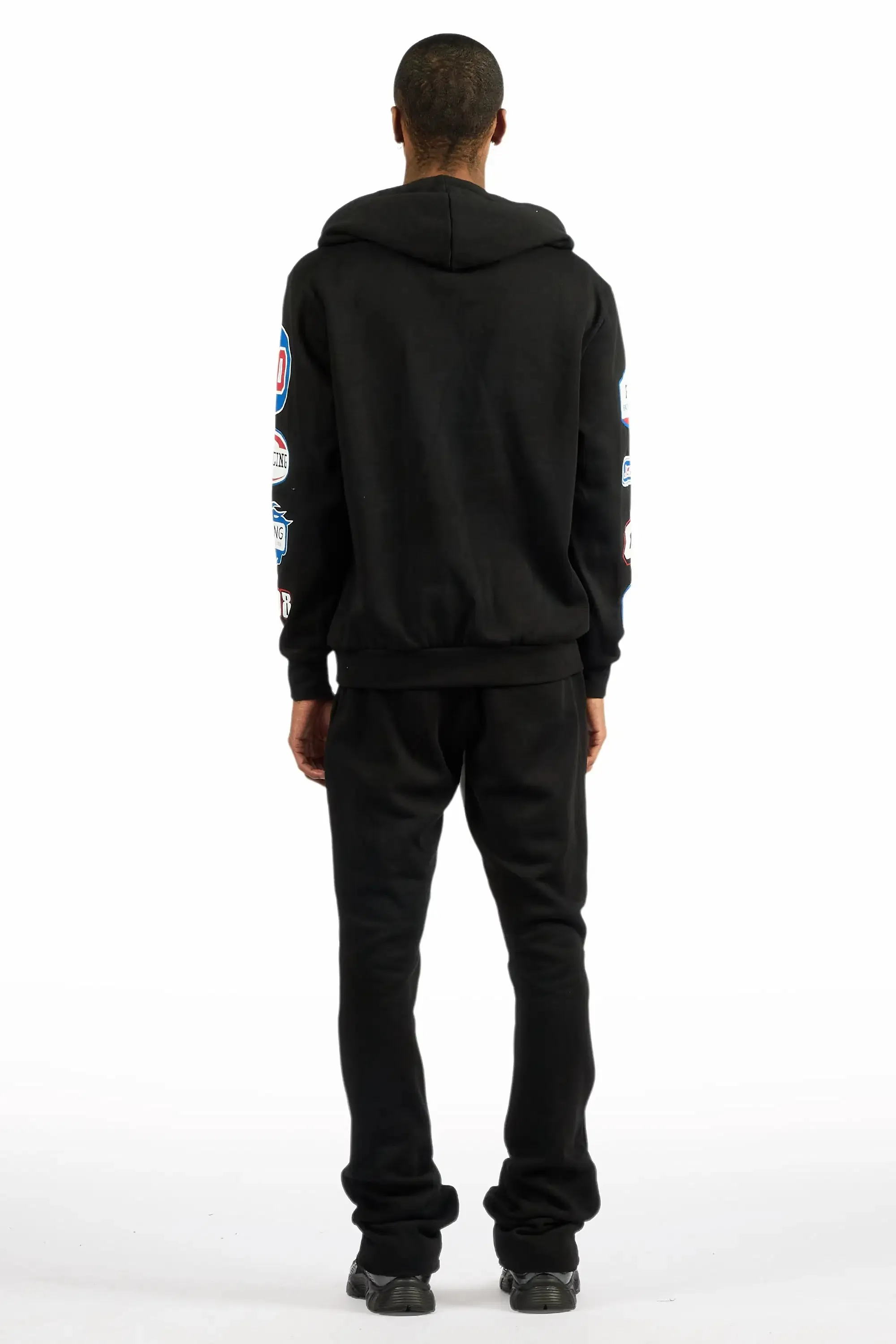 Komanda Black/Multi Hoodie/Stacked Flare Track Set sold by Rockstar Original product image thumbnail 4