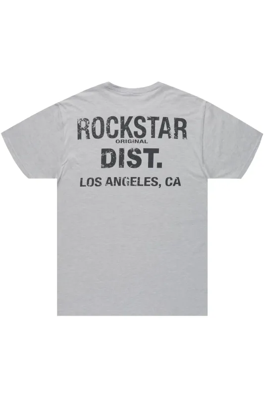 Lake Grey/Black Graphic T-Shirt sold by Rockstar Original