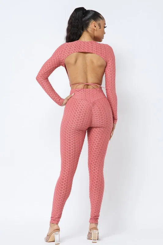 Jenifer Pink Active Legging Set sold by Rockstar Original