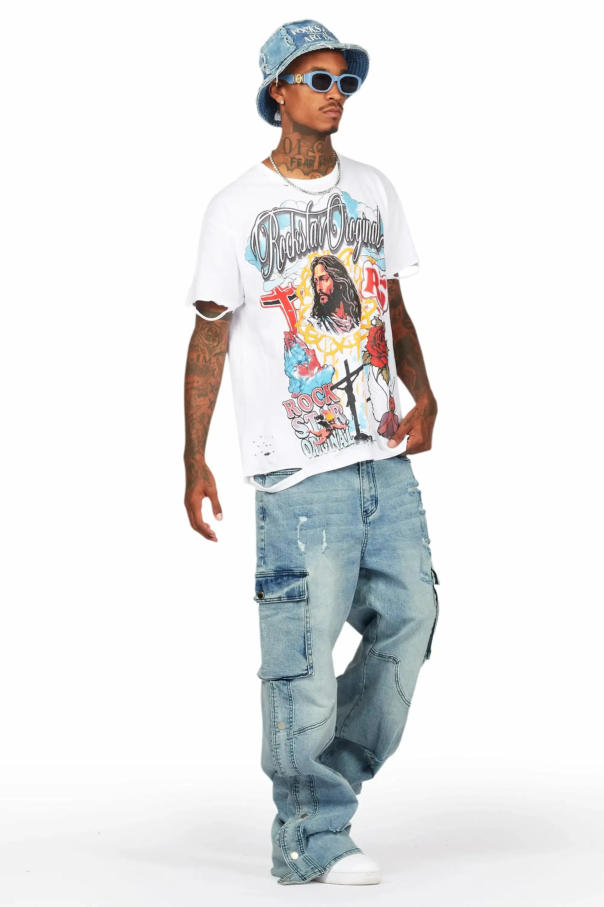 Kuiper Blue Baggy Fit Jean sold by Rockstar Original product image thumbnail 5