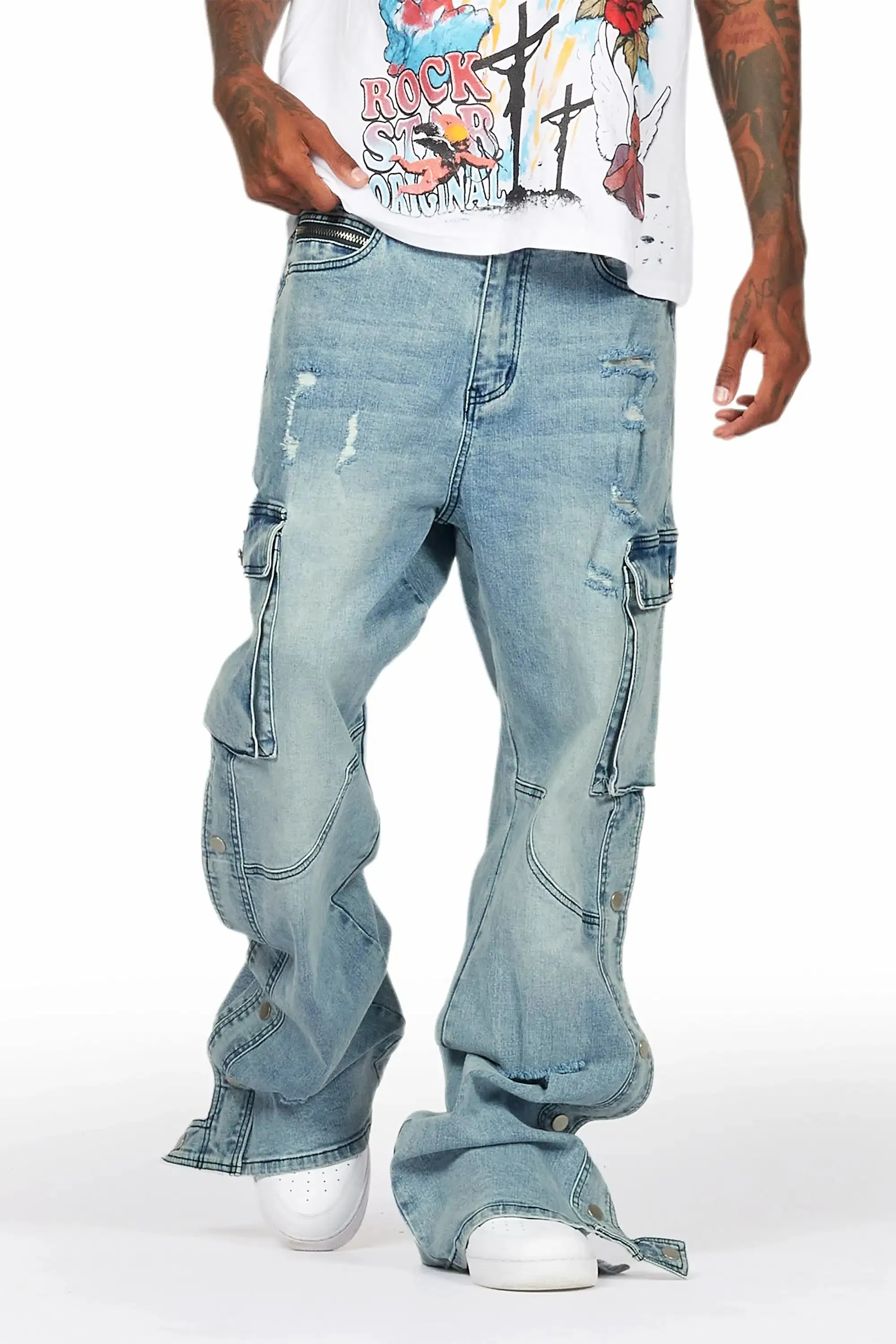 Kuiper Blue Baggy Fit Jean sold by Rockstar Original