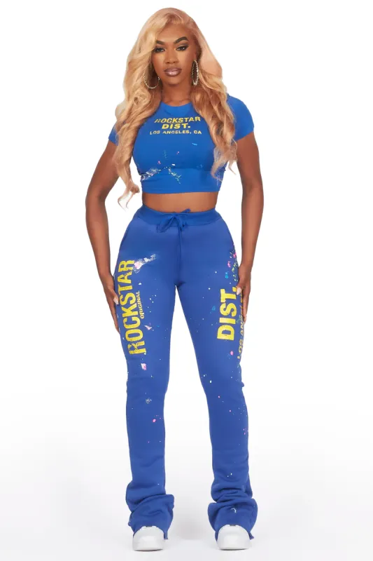 Tiyane Royal Blue T-Shirt Super Stacked Trackset sold by Rockstar Original