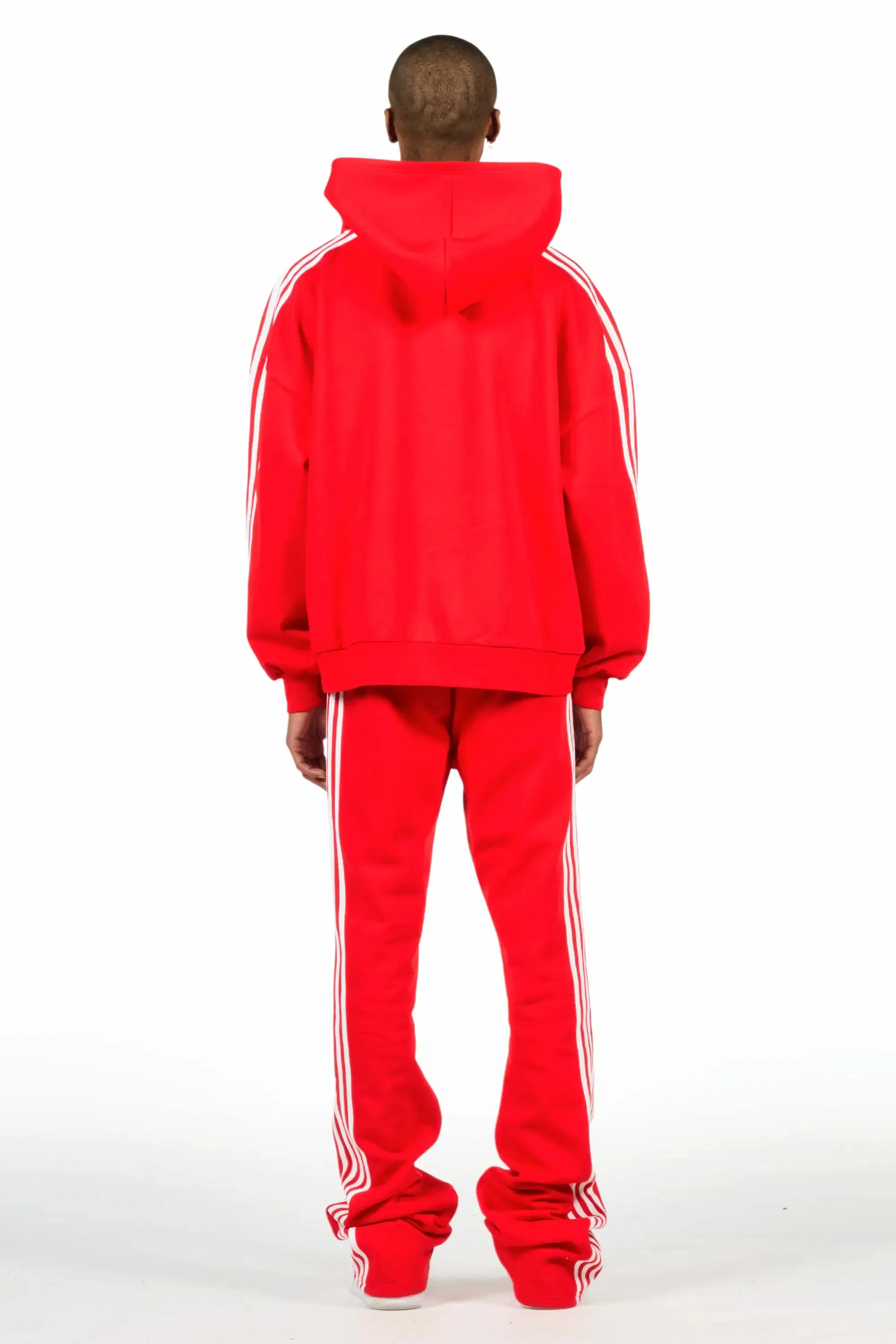 Tylla Red Rhinestone Hoodie/Baggy Pant Track Set sold by Rockstar Original product image thumbnail 5