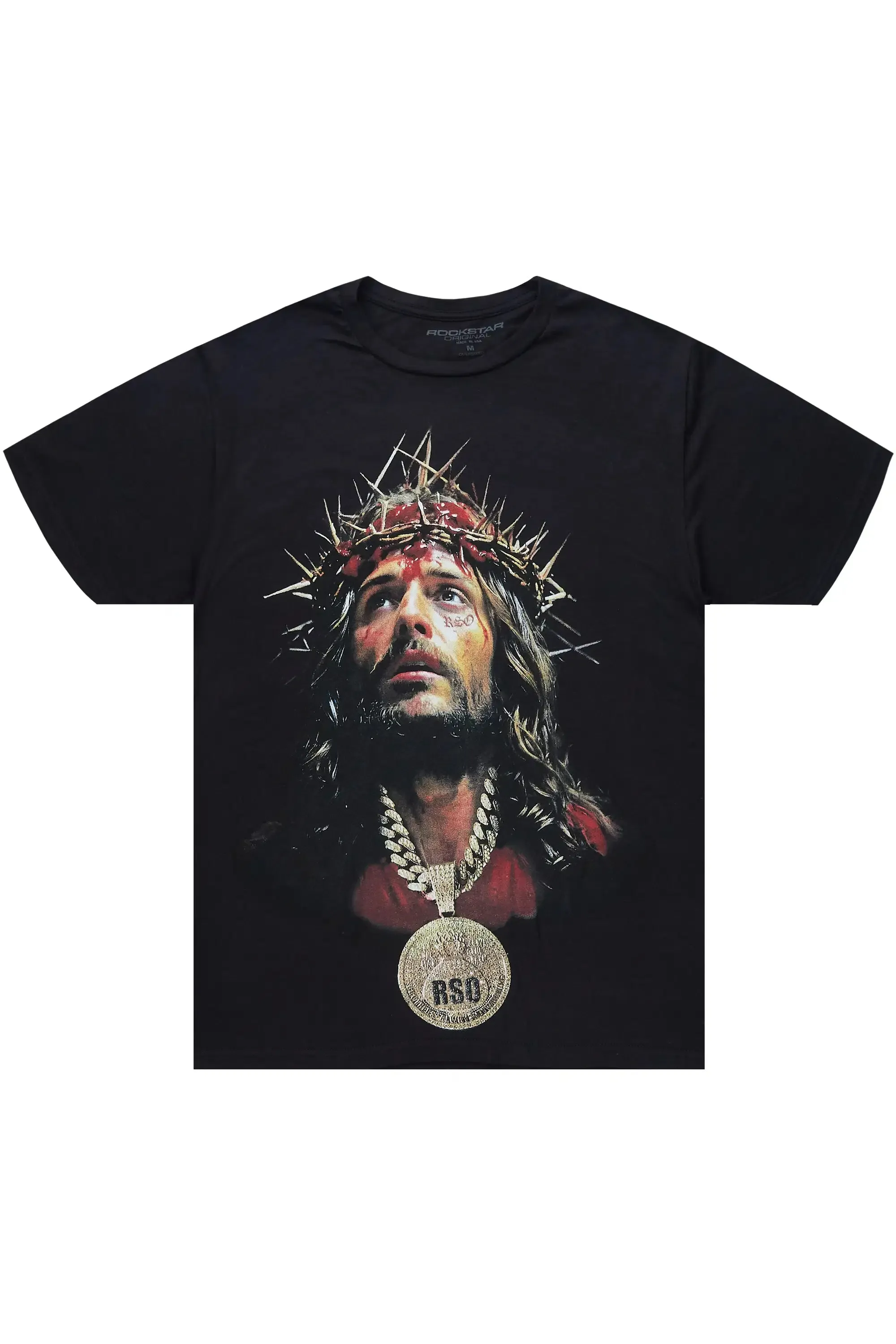 Amina 2.0 Black Oversized Graphic T-Shirt sold by Rockstar Original