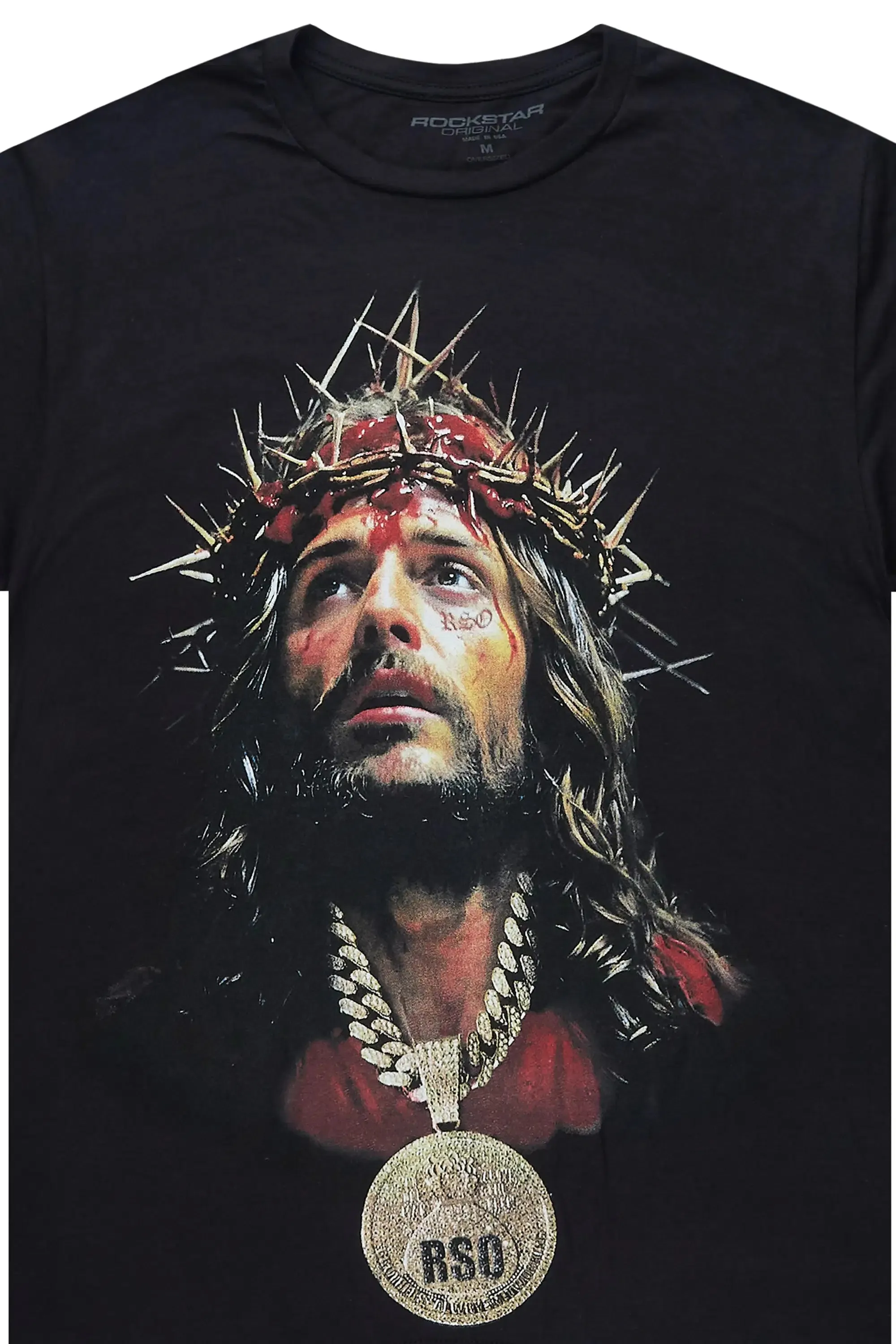 Amina 2.0 Black Oversized Graphic T-Shirt sold by Rockstar Original product image thumbnail 2