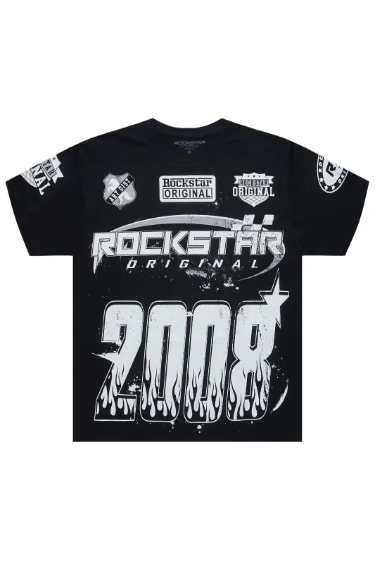 Amos 2.0 Black/White Graphic T-Shirt sold by Rockstar Original