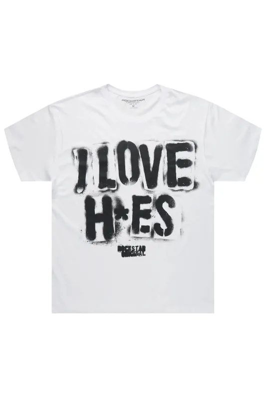 Banyan 2.0 White Oversized Graphic T-Shirt sold by Rockstar Original