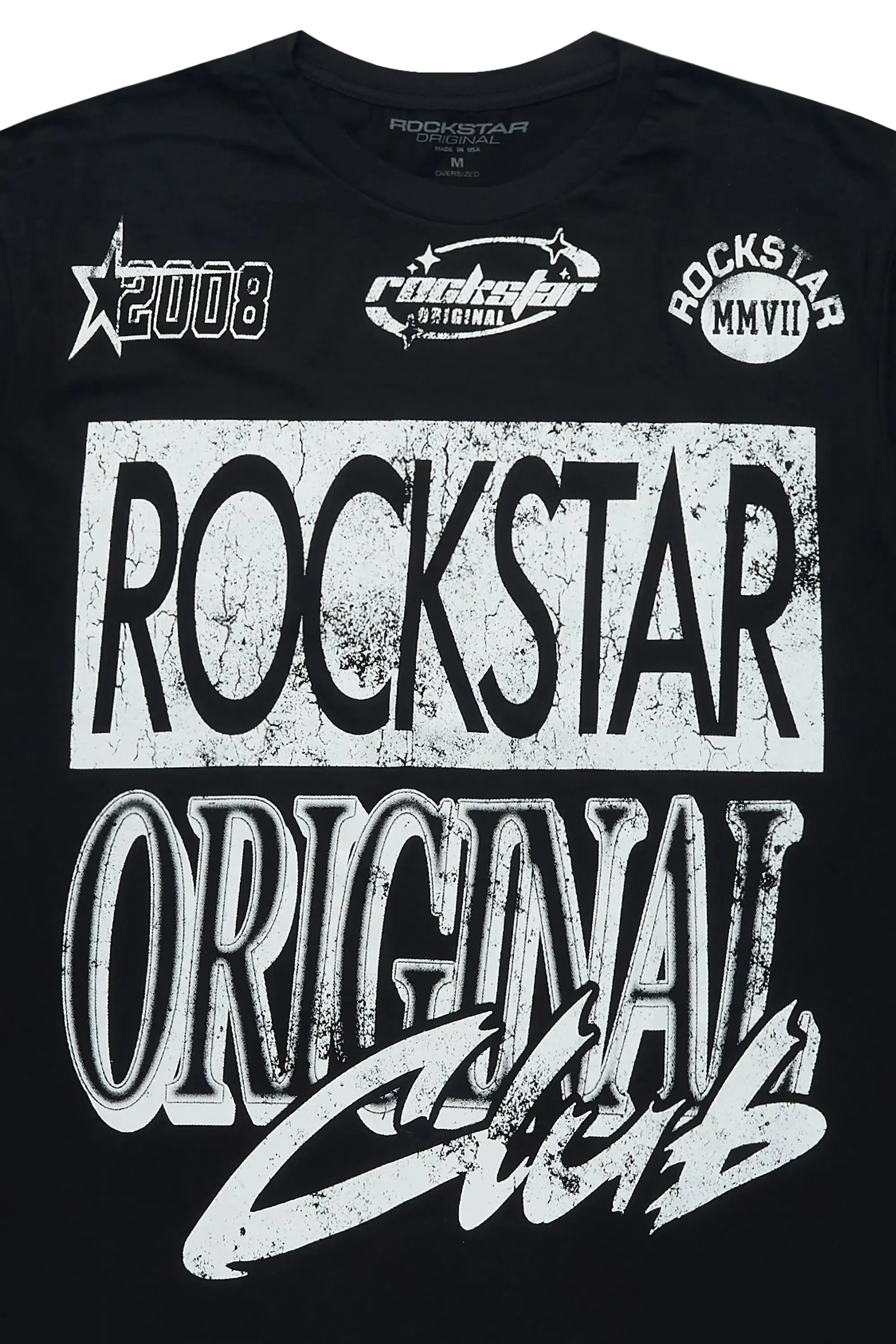 Rylok Black/White Oversized Graphic T-Shirt sold by Rockstar Original product image thumbnail 2
