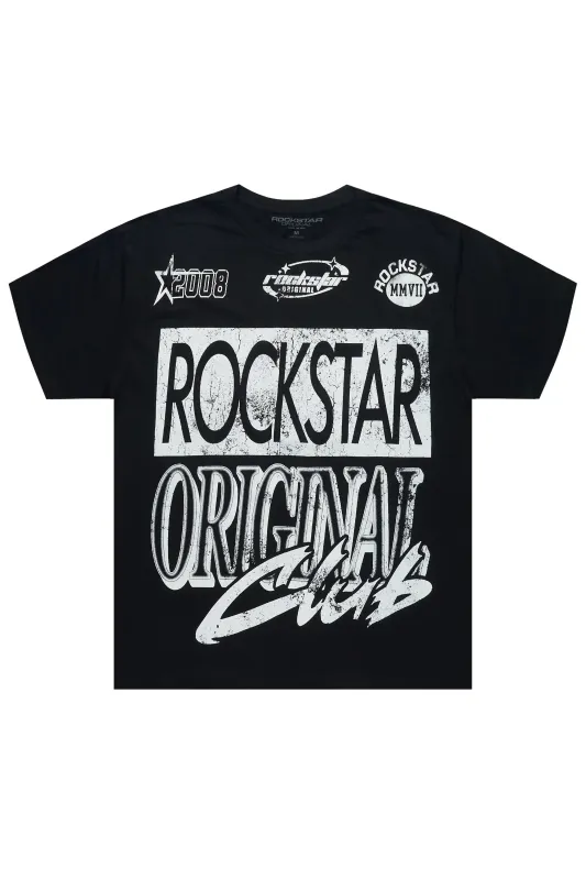 Rylok Black/White Oversized Graphic T-Shirt sold by Rockstar Original