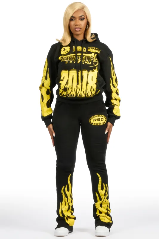Esha 2.0 Black/Yellow Super Stacked Flare Track Set sold by Rockstar Original