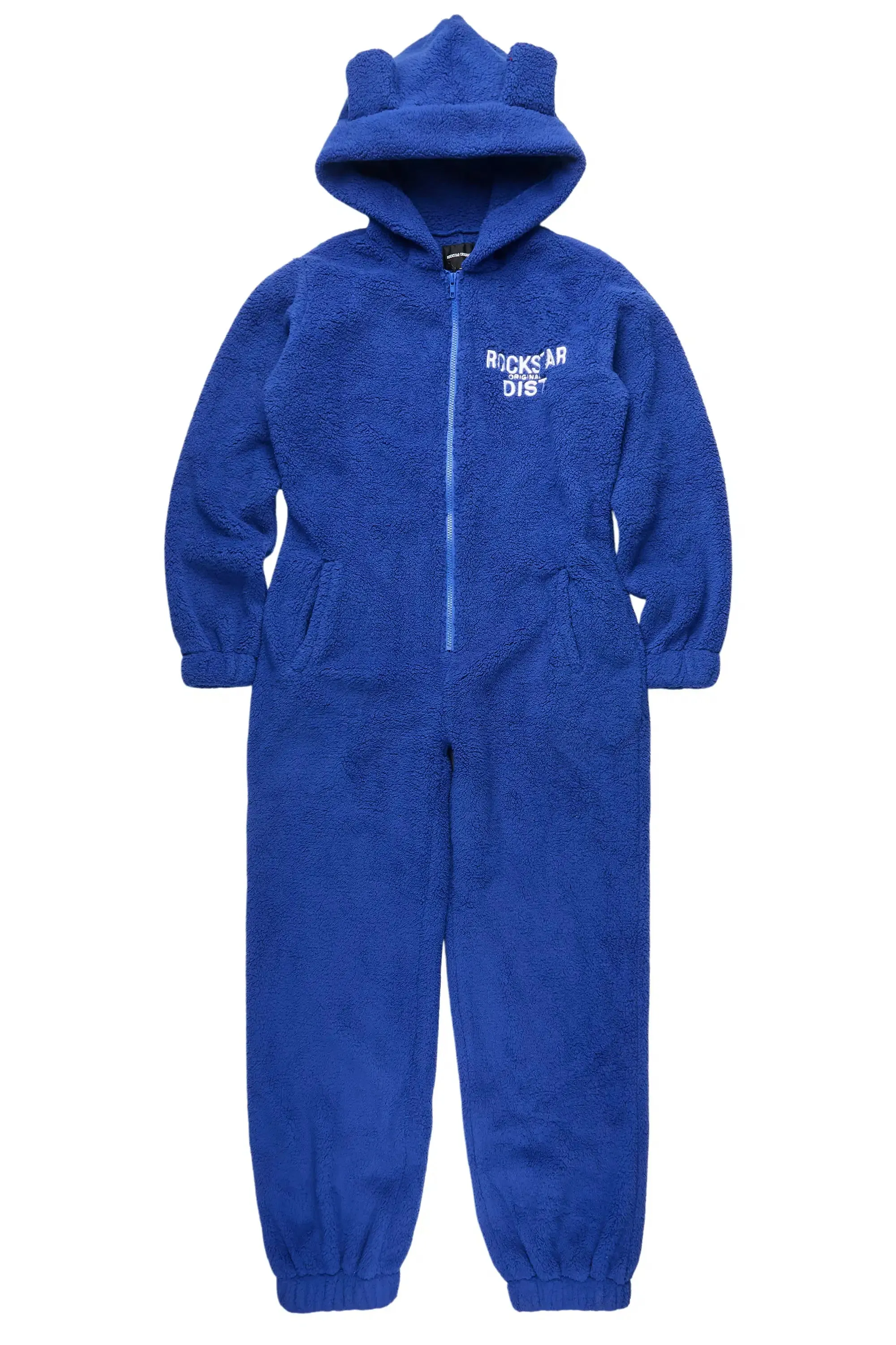 Kimani Royal Blue Sherpa Jumpsuit sold by Rockstar Original product image thumbnail 3
