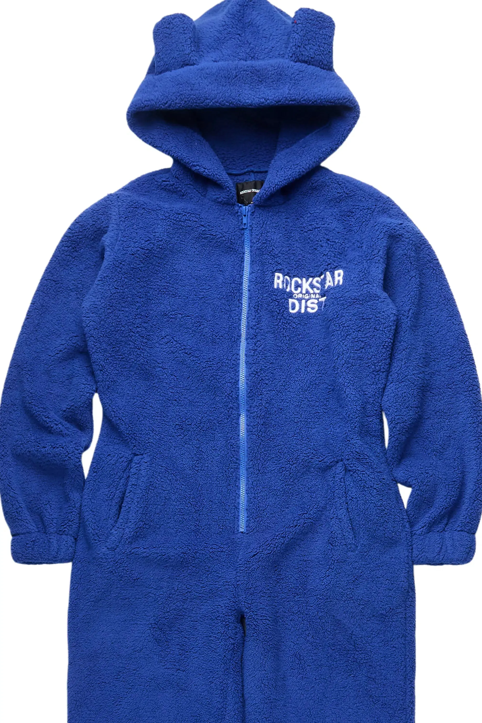 Kimani Royal Blue Sherpa Jumpsuit sold by Rockstar Original product image thumbnail 5