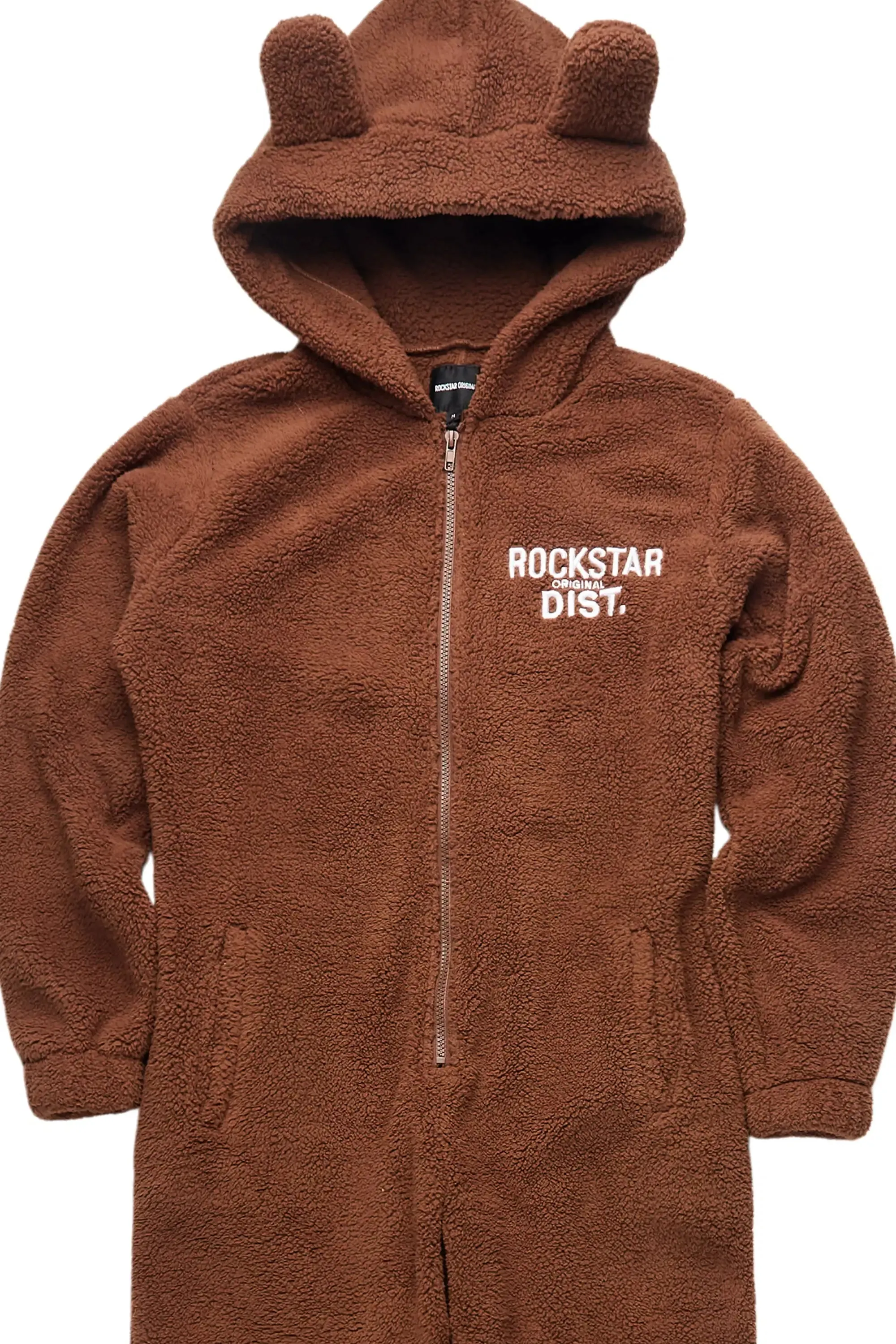 Kimani Mocha Sherpa Jumpsuit sold by Rockstar Original product image thumbnail 5