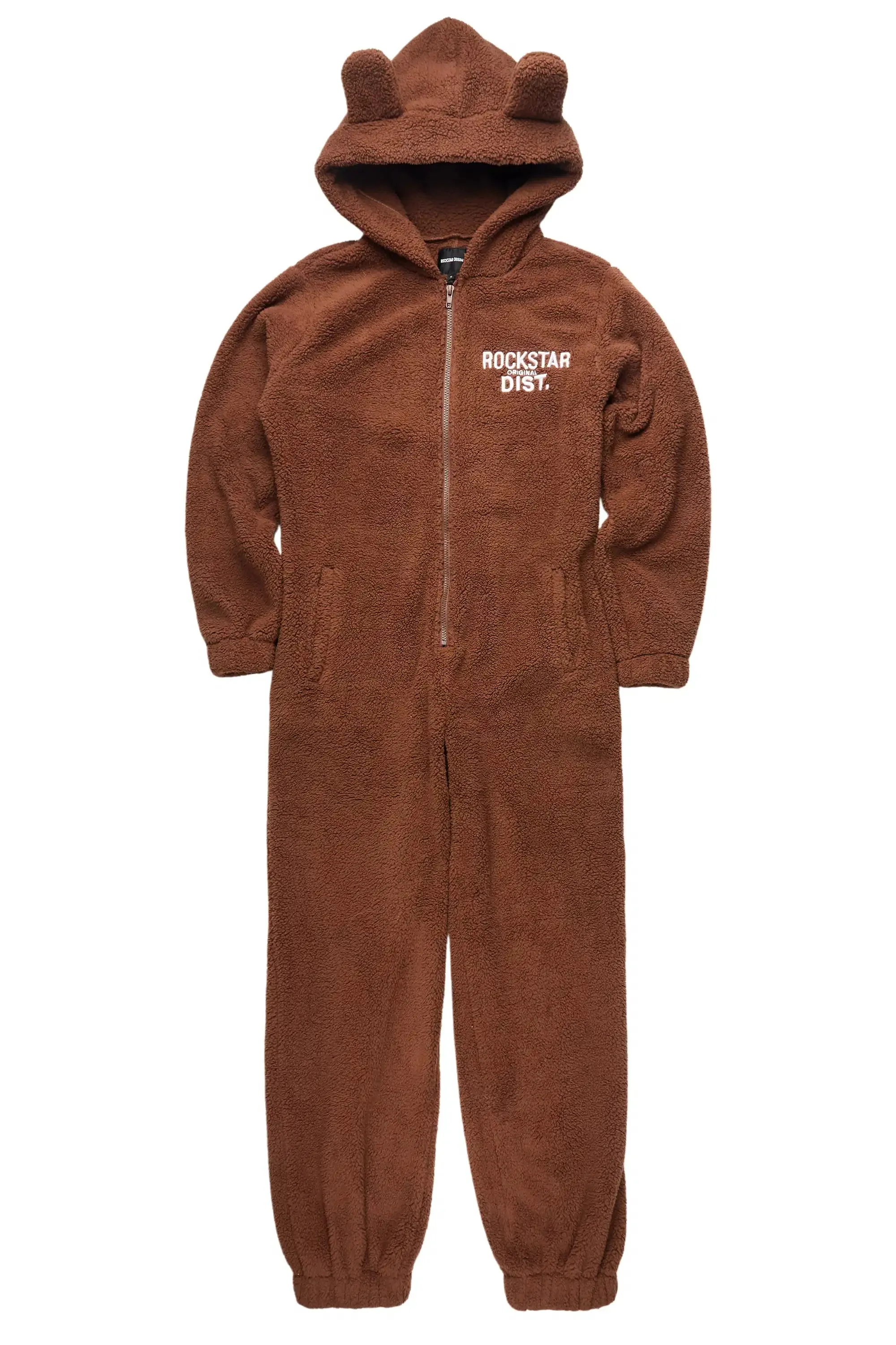 Kimani Mocha Sherpa Jumpsuit sold by Rockstar Original product image thumbnail 3