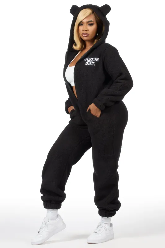 Kimani Black Sherpa Jumpsuit sold by Rockstar Original