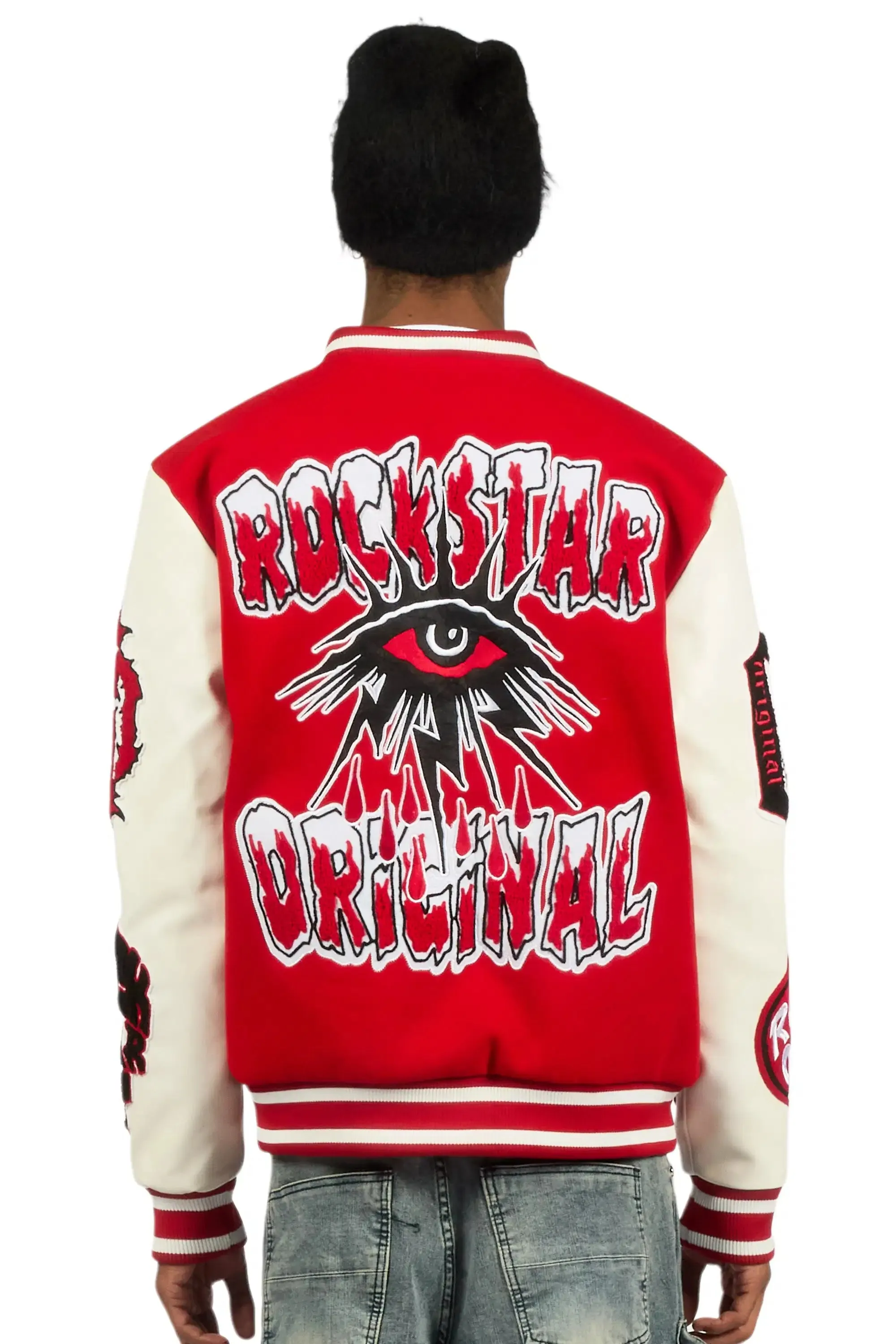 Syndicate Red Varsity Jacket sold by Rockstar Original product image thumbnail 3