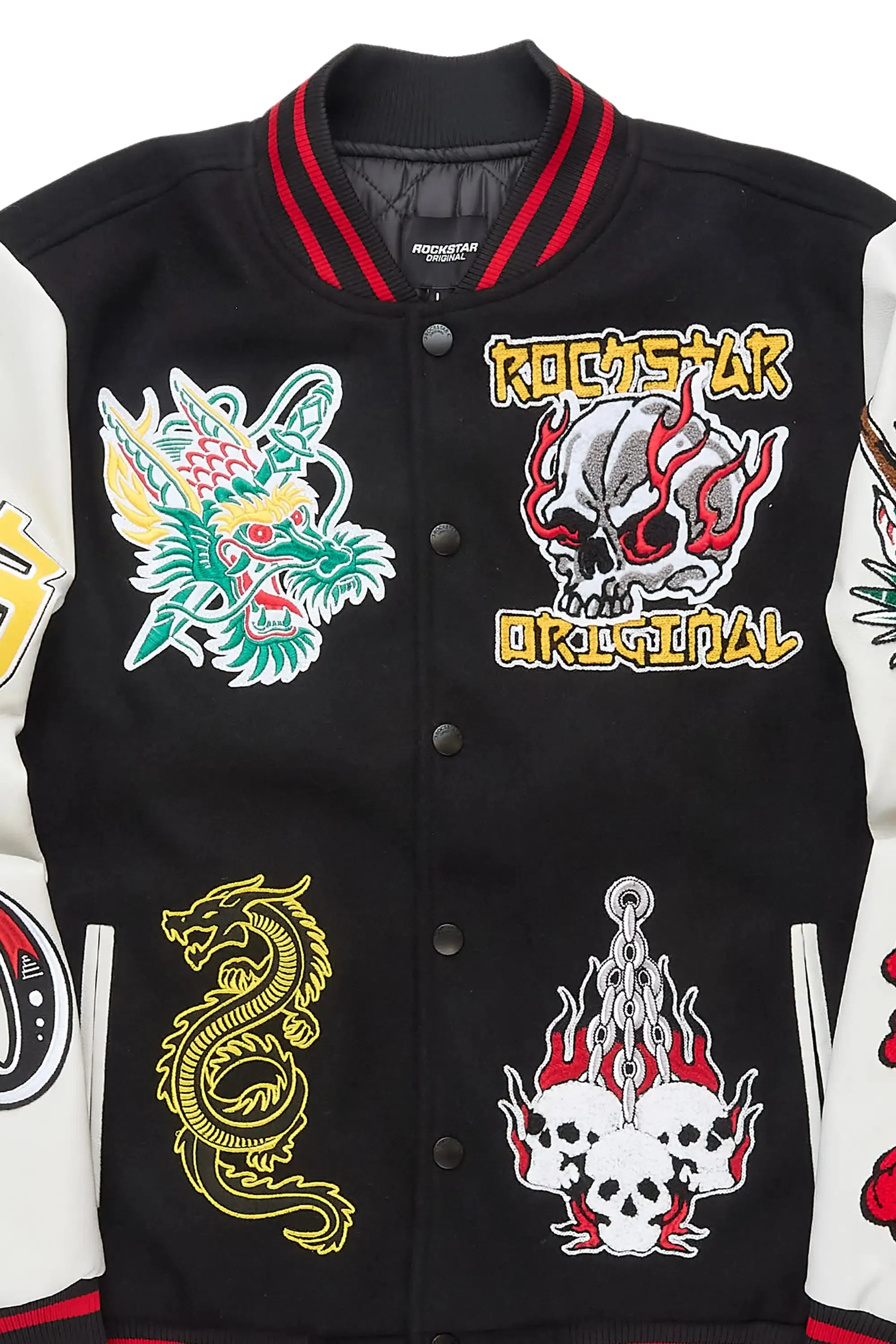 Python Black Varsity Jacket sold by Rockstar Original product image thumbnail 3