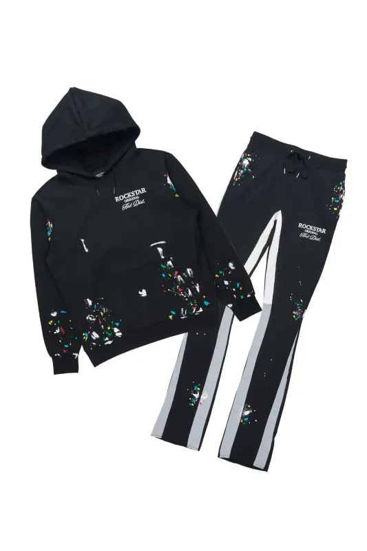 Art Dist 2.0 Black/Grey Hoodie/Stacked Flare Track Set sold by Rockstar Original