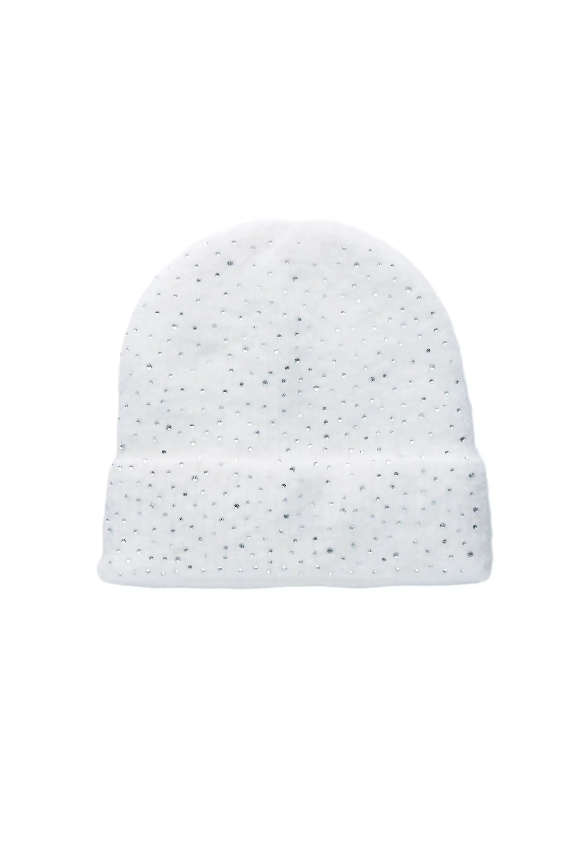 Noir White Rhinestone Beanie sold by Rockstar Original