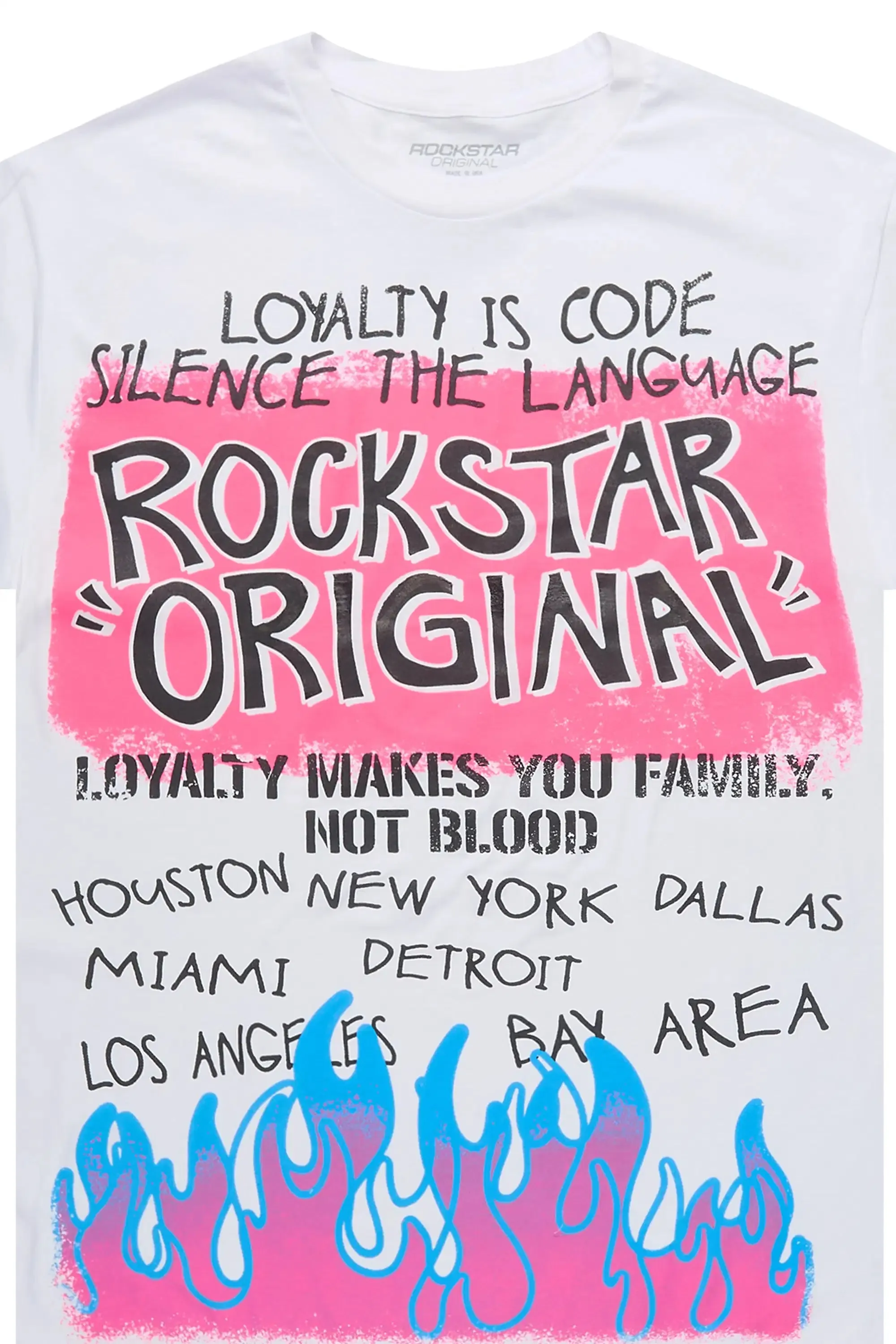 Bridgette 2.0 White Oversized T-Shirt sold by Rockstar Original product image thumbnail 2