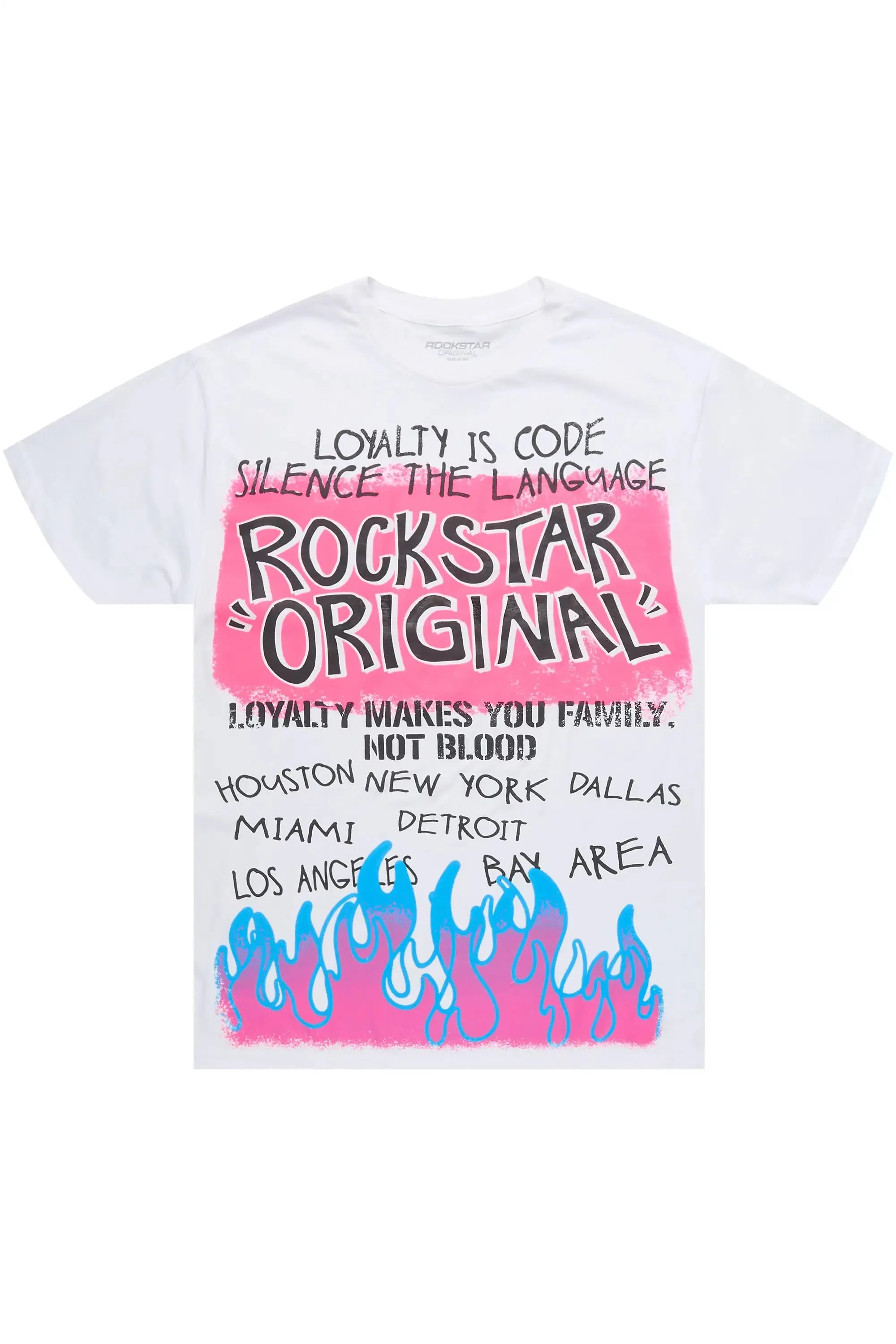 Bridgette 2.0 White Oversized T-Shirt sold by Rockstar Original