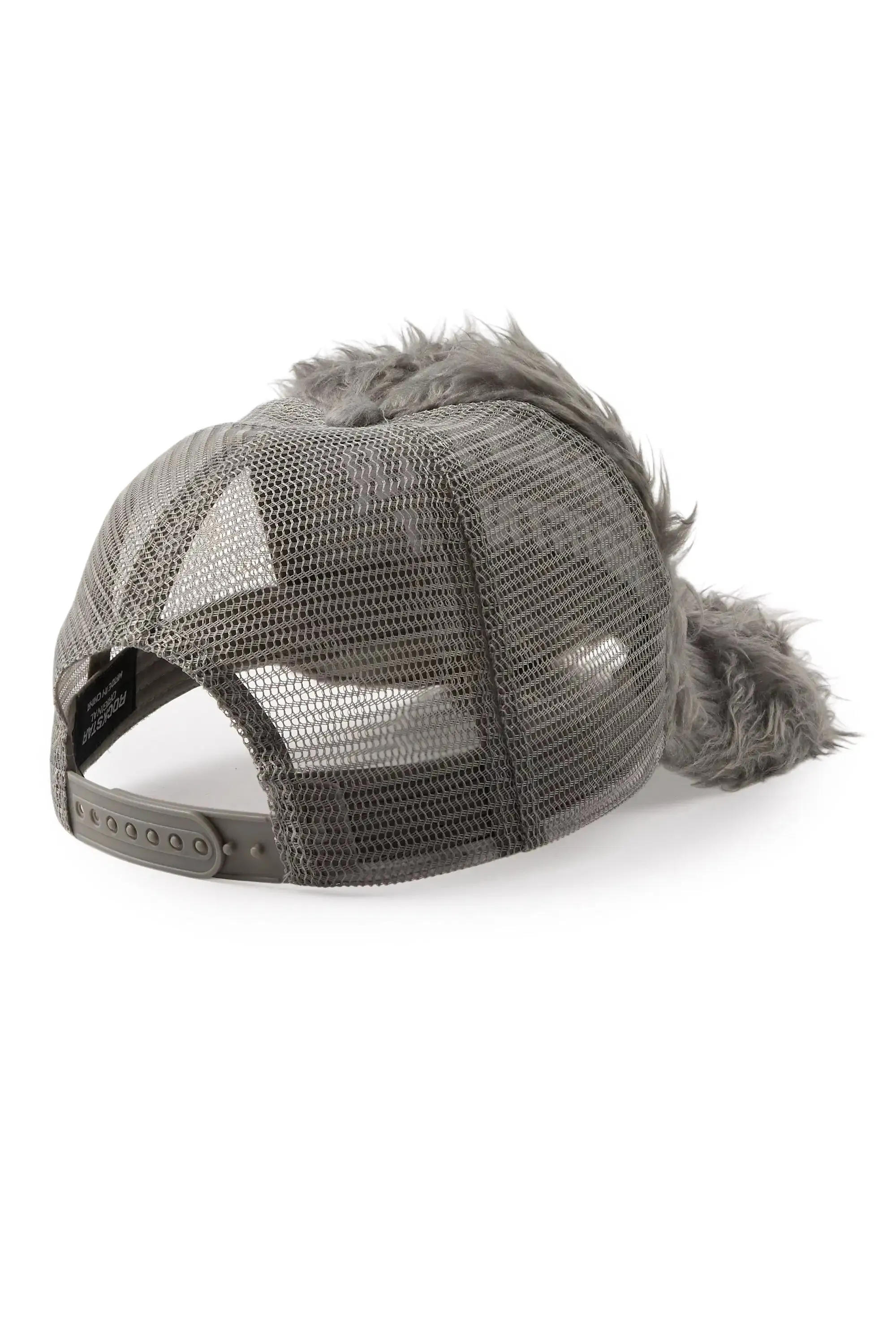 Shaggy Grey Fur Trucker Hat sold by Rockstar Original product image thumbnail 3