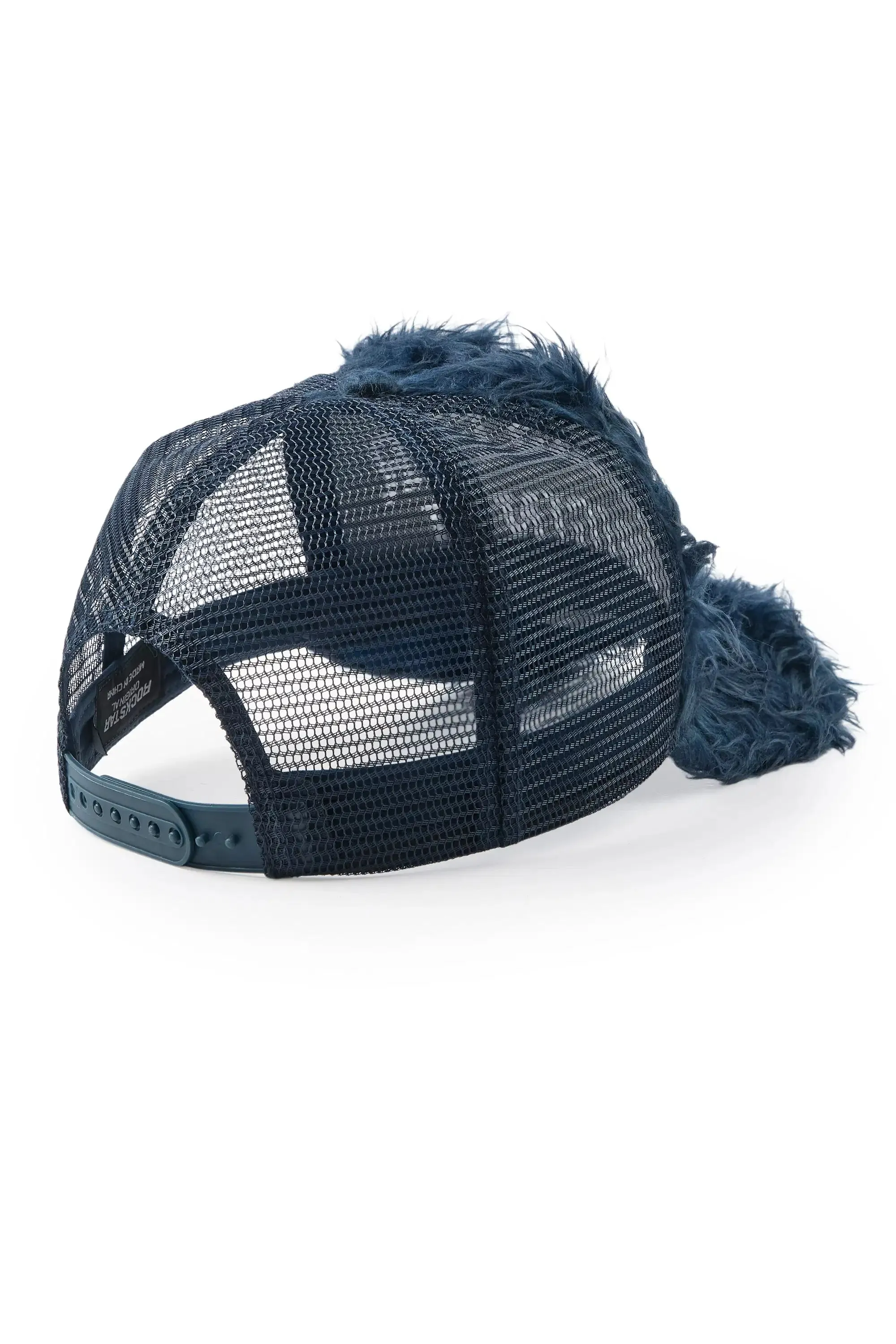 Shaggy Navy Fur Trucker Hat sold by Rockstar Original product image thumbnail 3