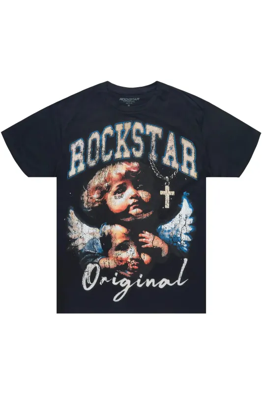 Deiter 2.0 Black Oversized Graphic T-Shirt sold by Rockstar Original