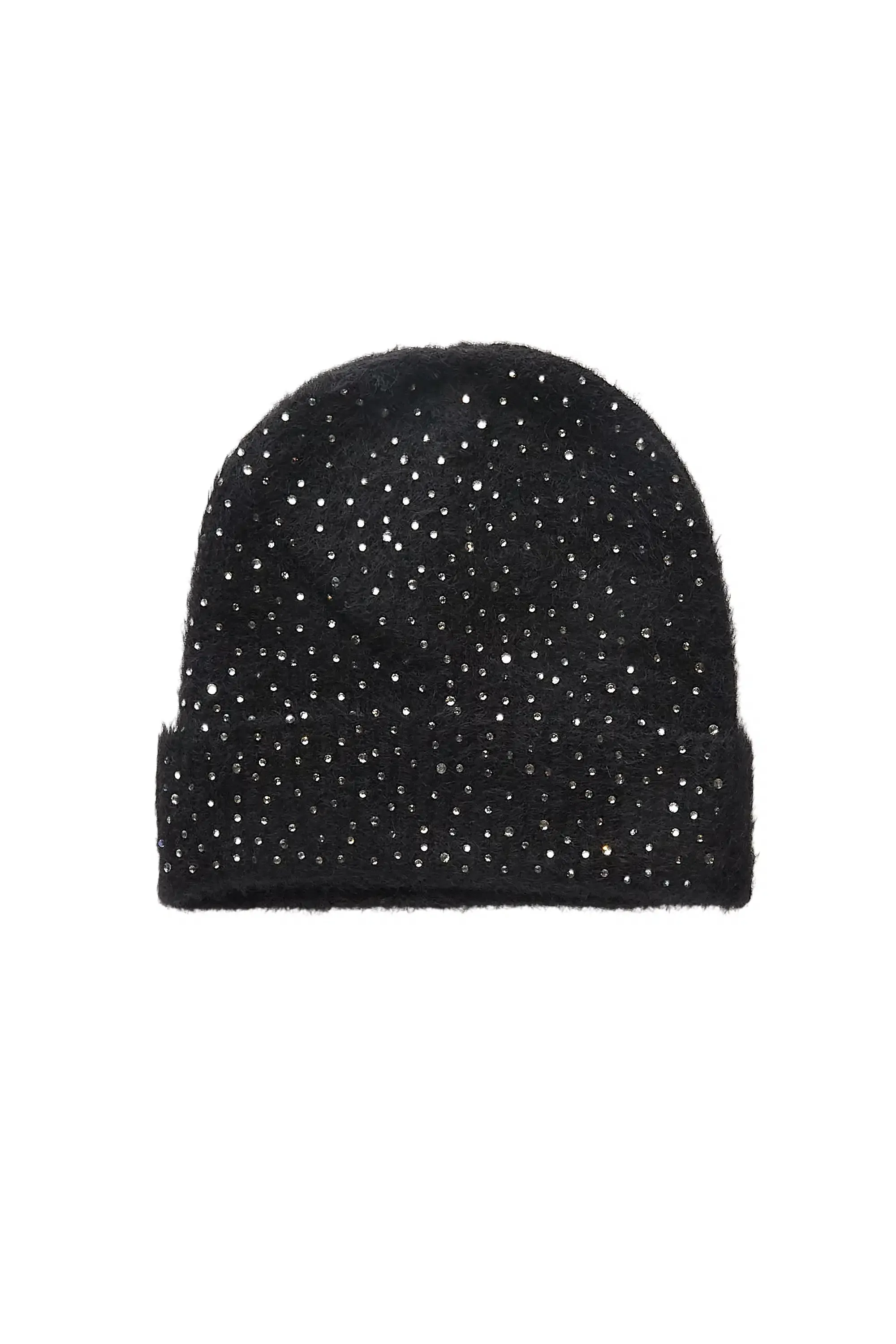 Noir Black Rhinestone Beanie sold by Rockstar Original