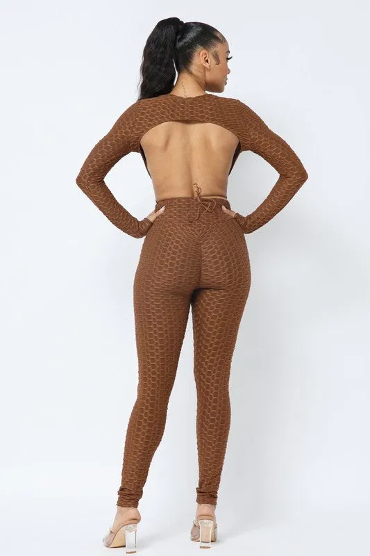 Jenifer Mocha Active Legging Set sold by Rockstar Original