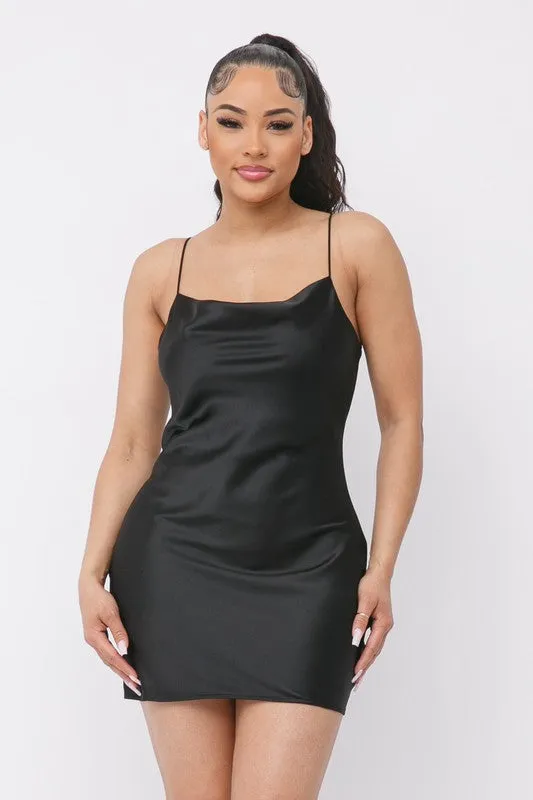 Tashauna Black Mini Dress sold by Rockstar Original