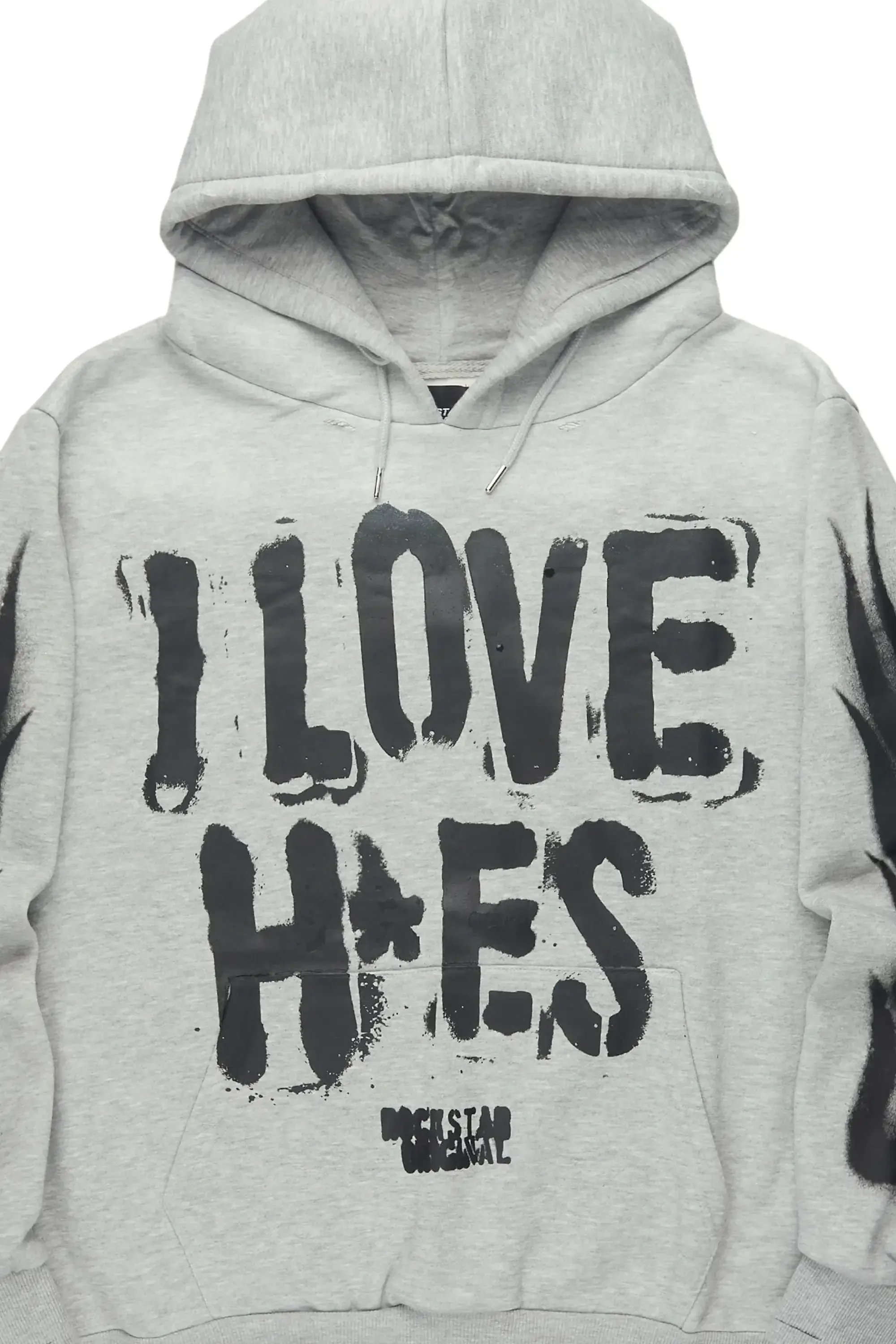Banyan Heather Grey Graphic Relaxed Hoodie sold by Rockstar Original product image thumbnail 5
