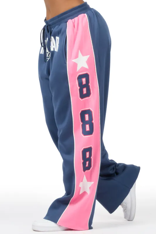 Airelle Navy/Pink Baggy Track Pant sold by Rockstar Original