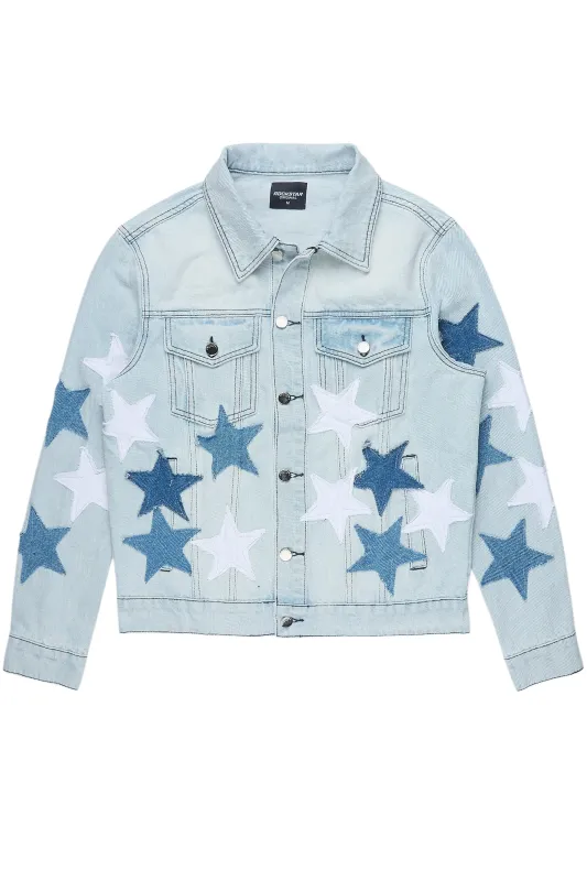 Starlane Light Blue Denim Jacket made by Rockstar Original