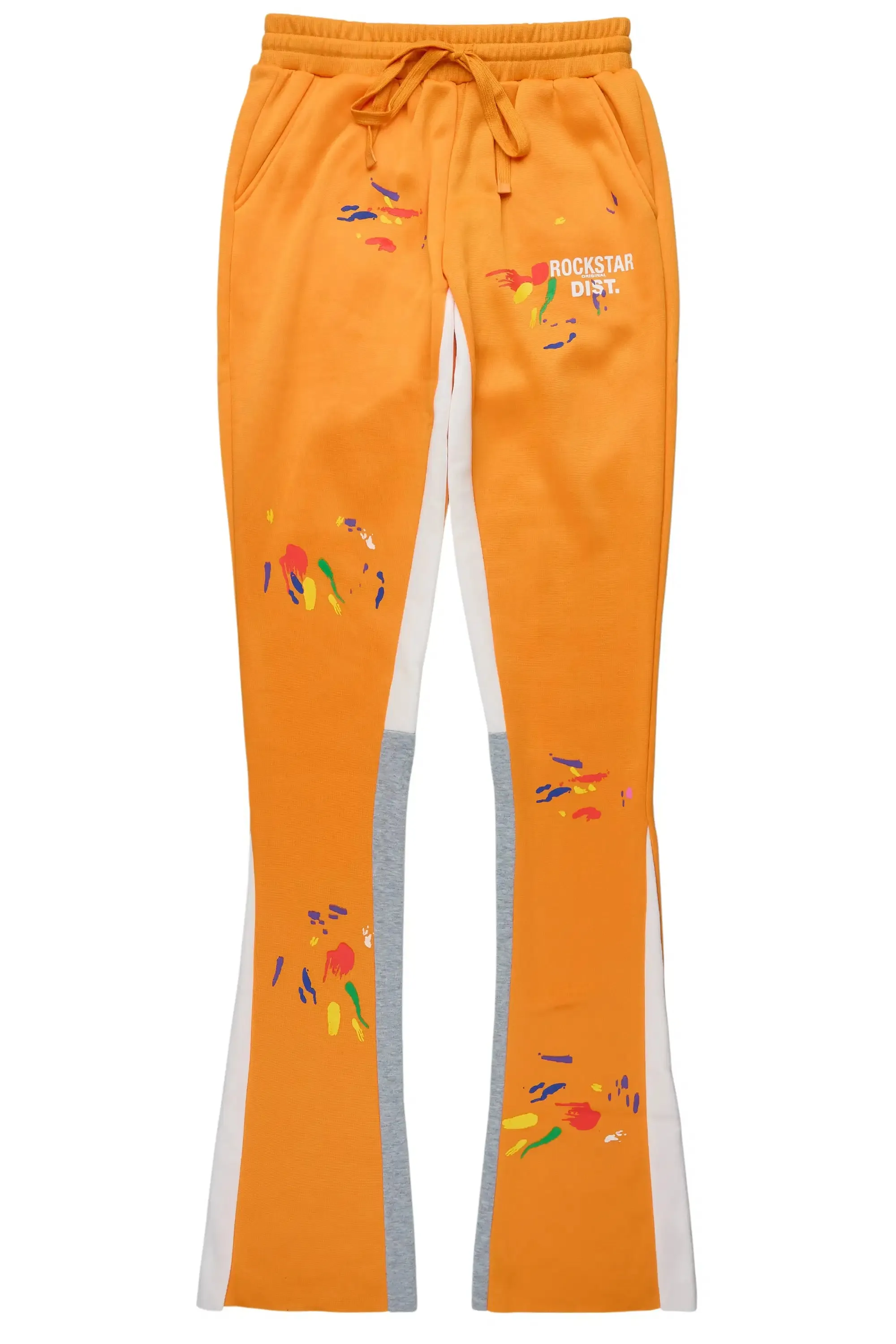 Karenthia 2.0 Orange Stacked Track Pant sold by Rockstar Original product image thumbnail 3