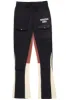 Joncarlo Black Stacked Flare Track Pant sold by Rockstar Original