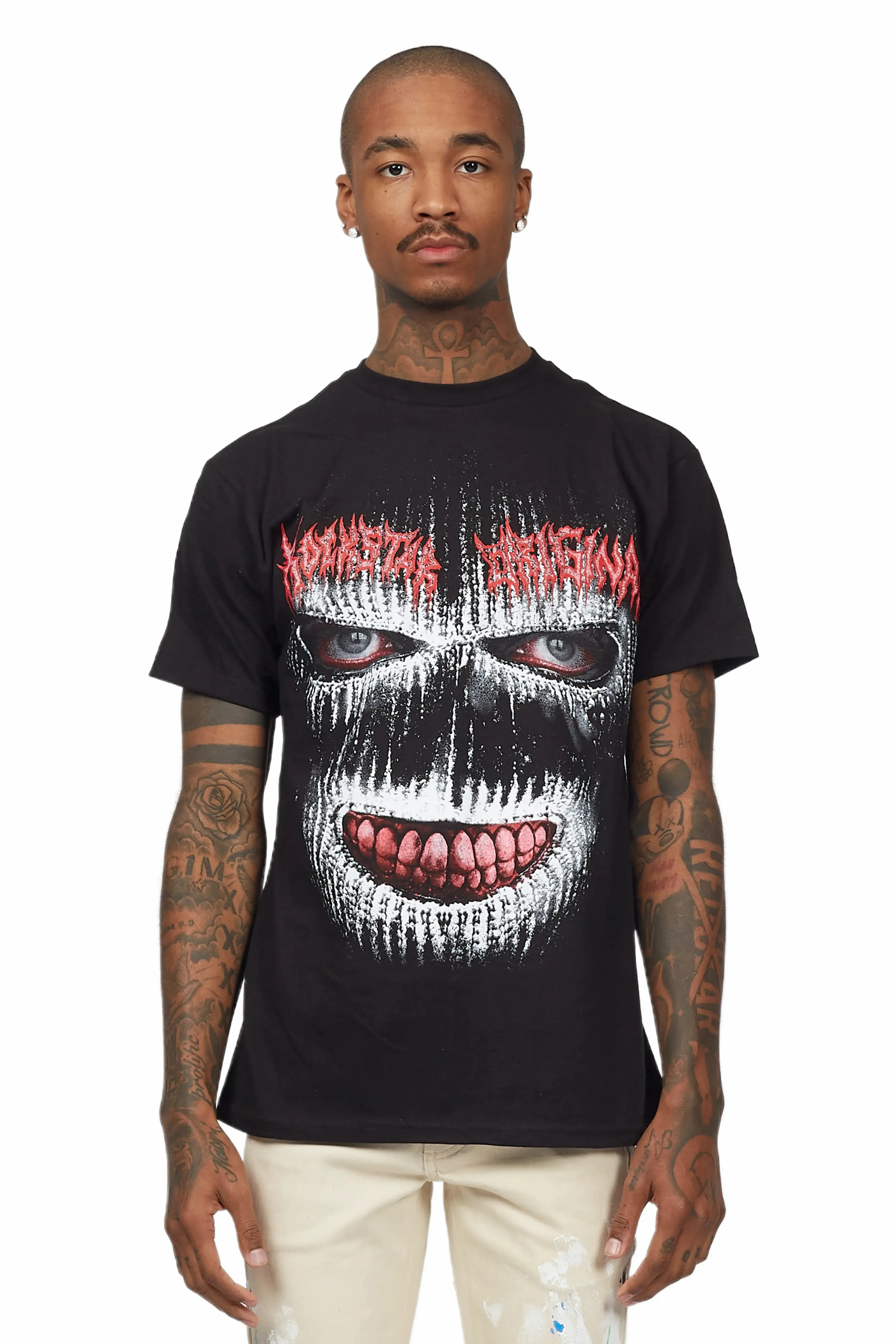 Monstre Black Graphic T-Shirt sold by Rockstar Original