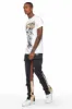 Joncarlo Black Stacked Flare Track Pant sold by Rockstar Original
