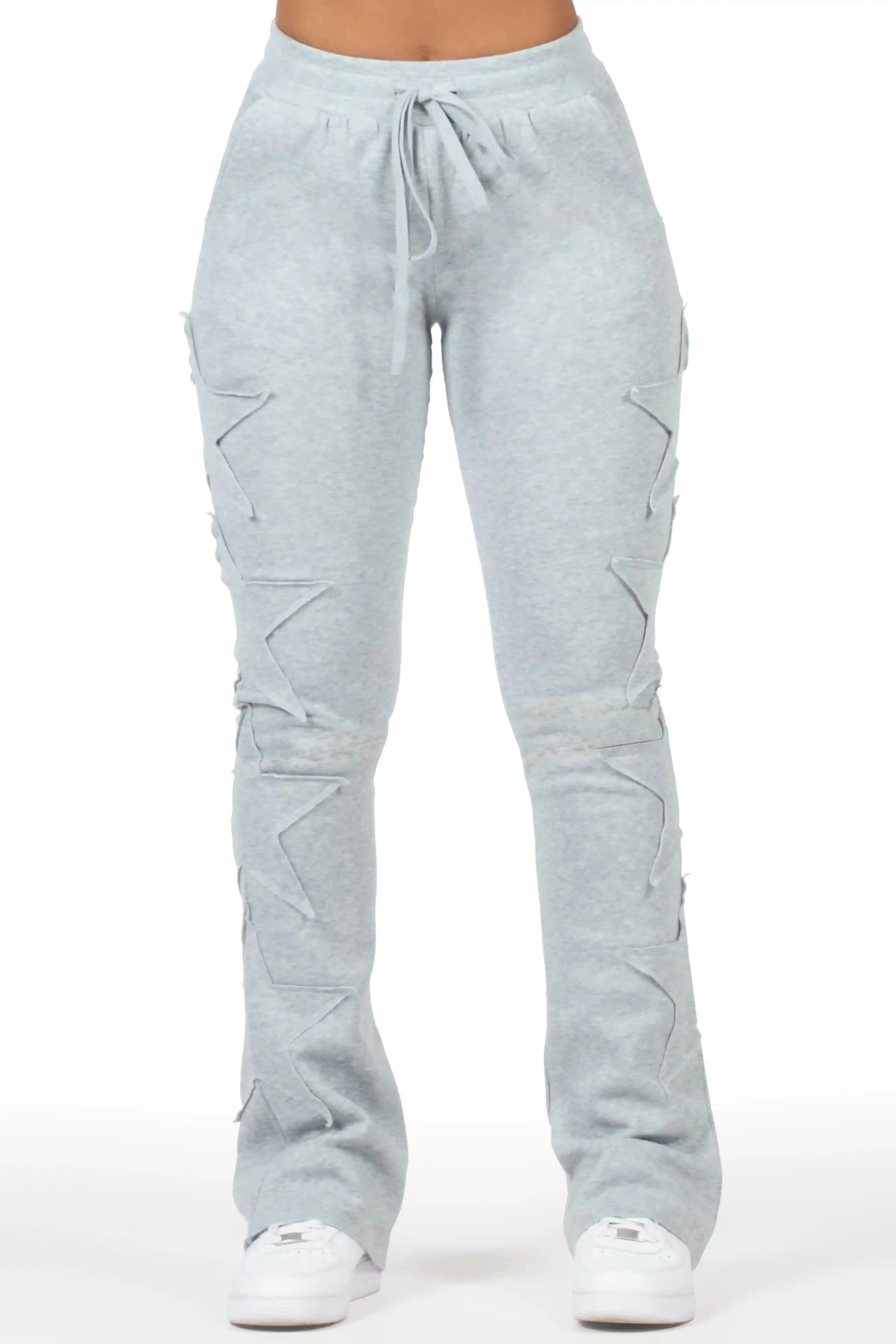 Sinayah Heather Grey Stacked Track Pant sold by Rockstar Original product image thumbnail 4