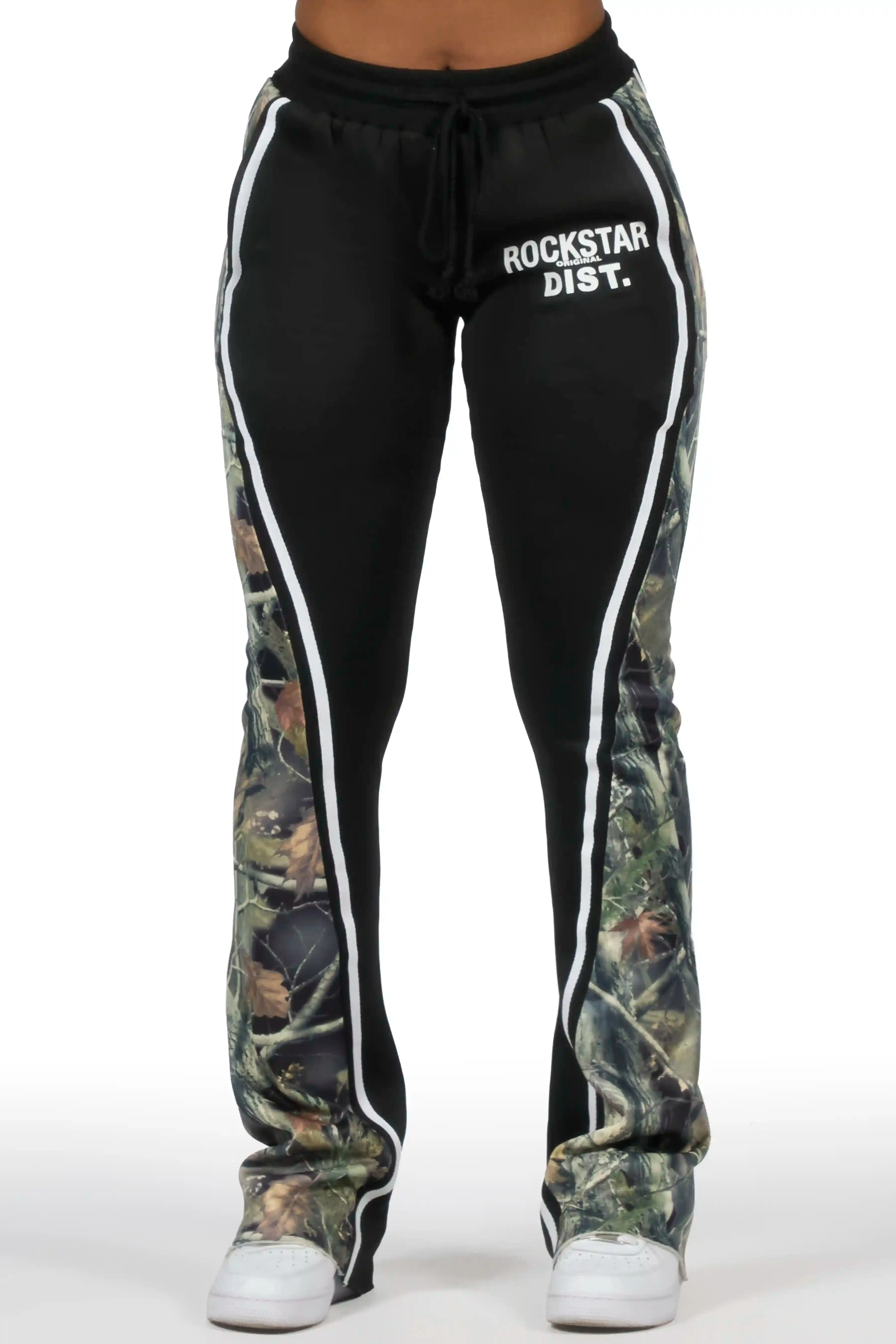 Soana Black Stacked Track Pant sold by Rockstar Original