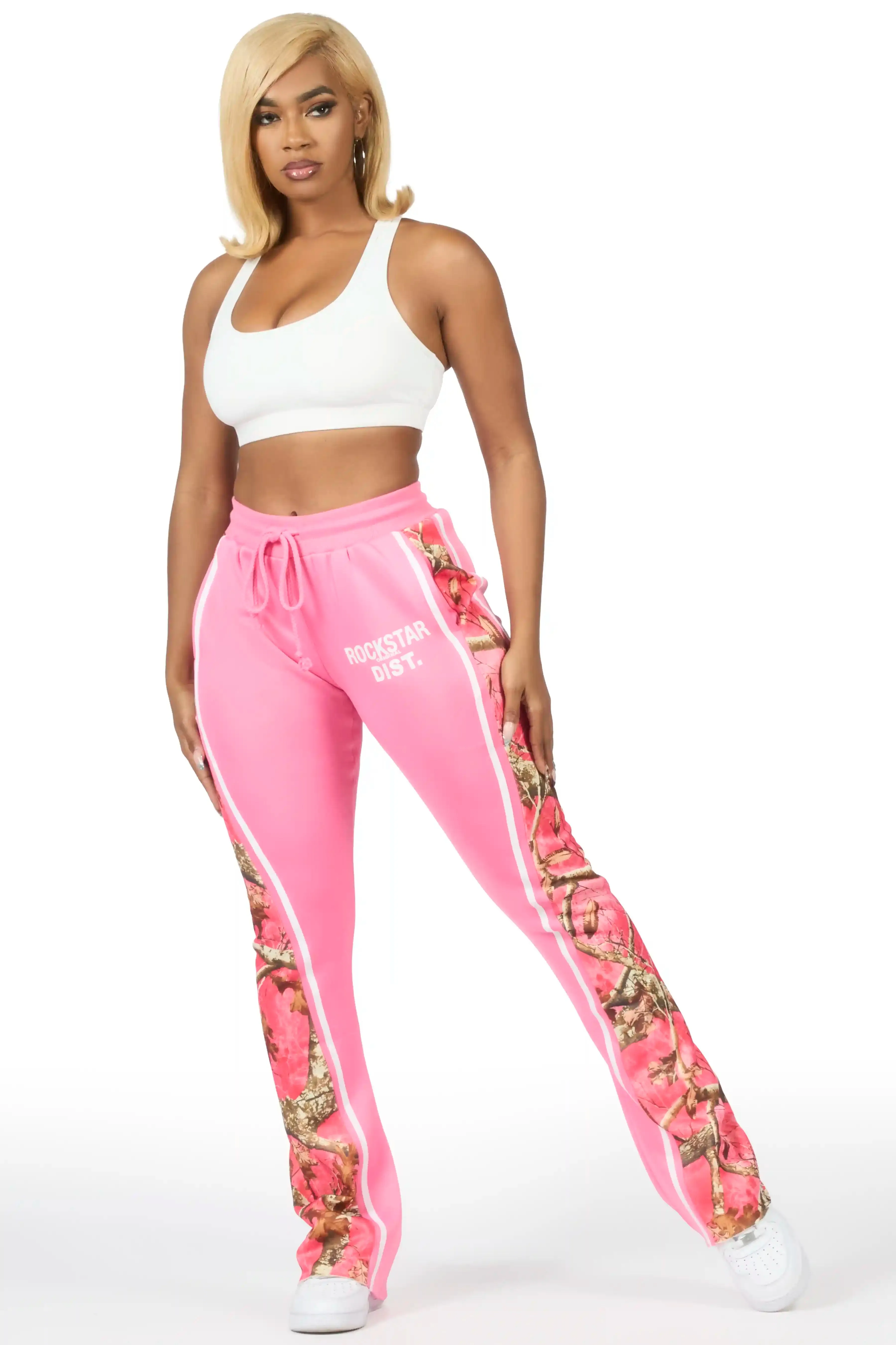 Soana Pink Stacked Track Pant sold by Rockstar Original product image thumbnail 2