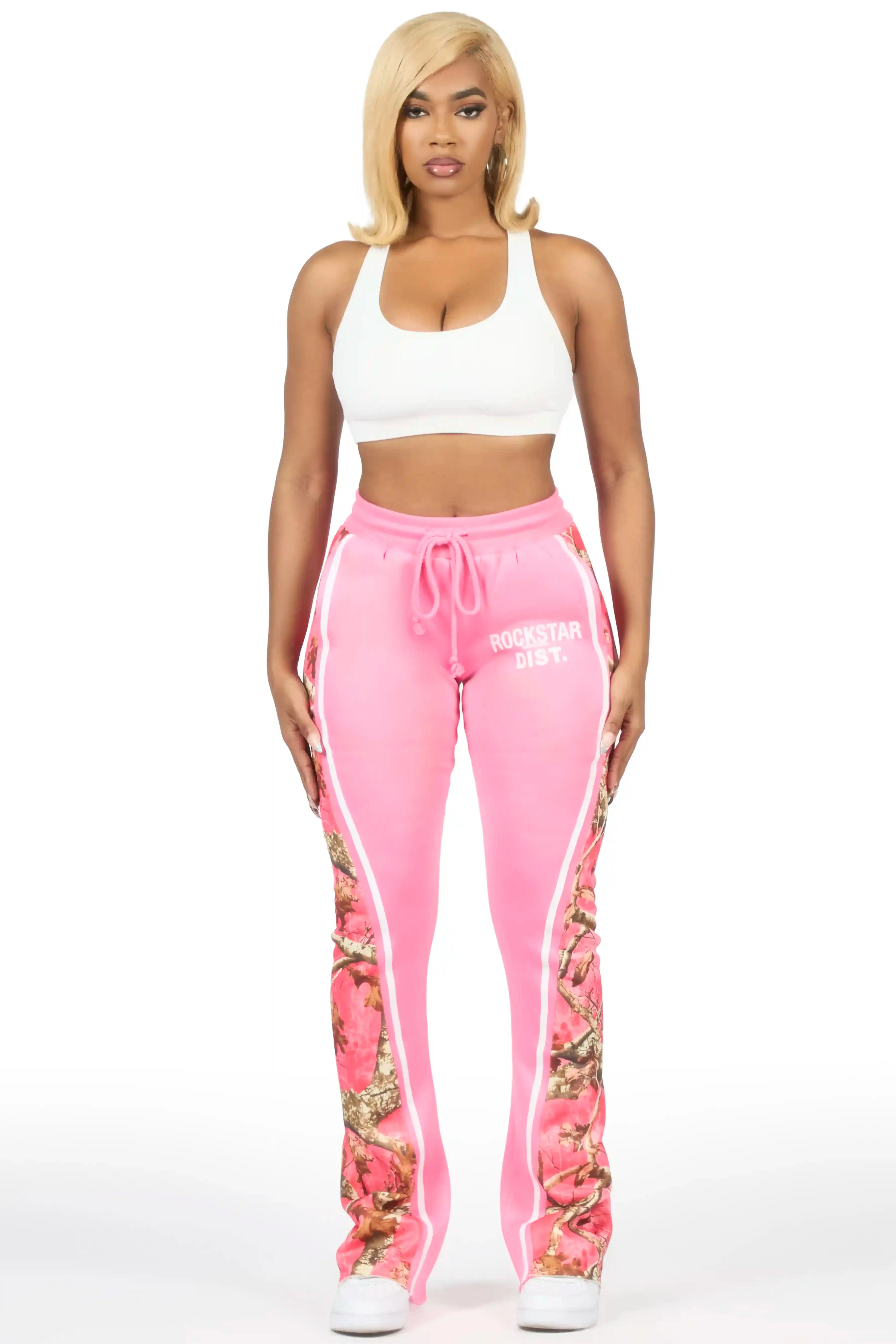 Soana Pink Stacked Track Pant sold by Rockstar Original product image thumbnail 5