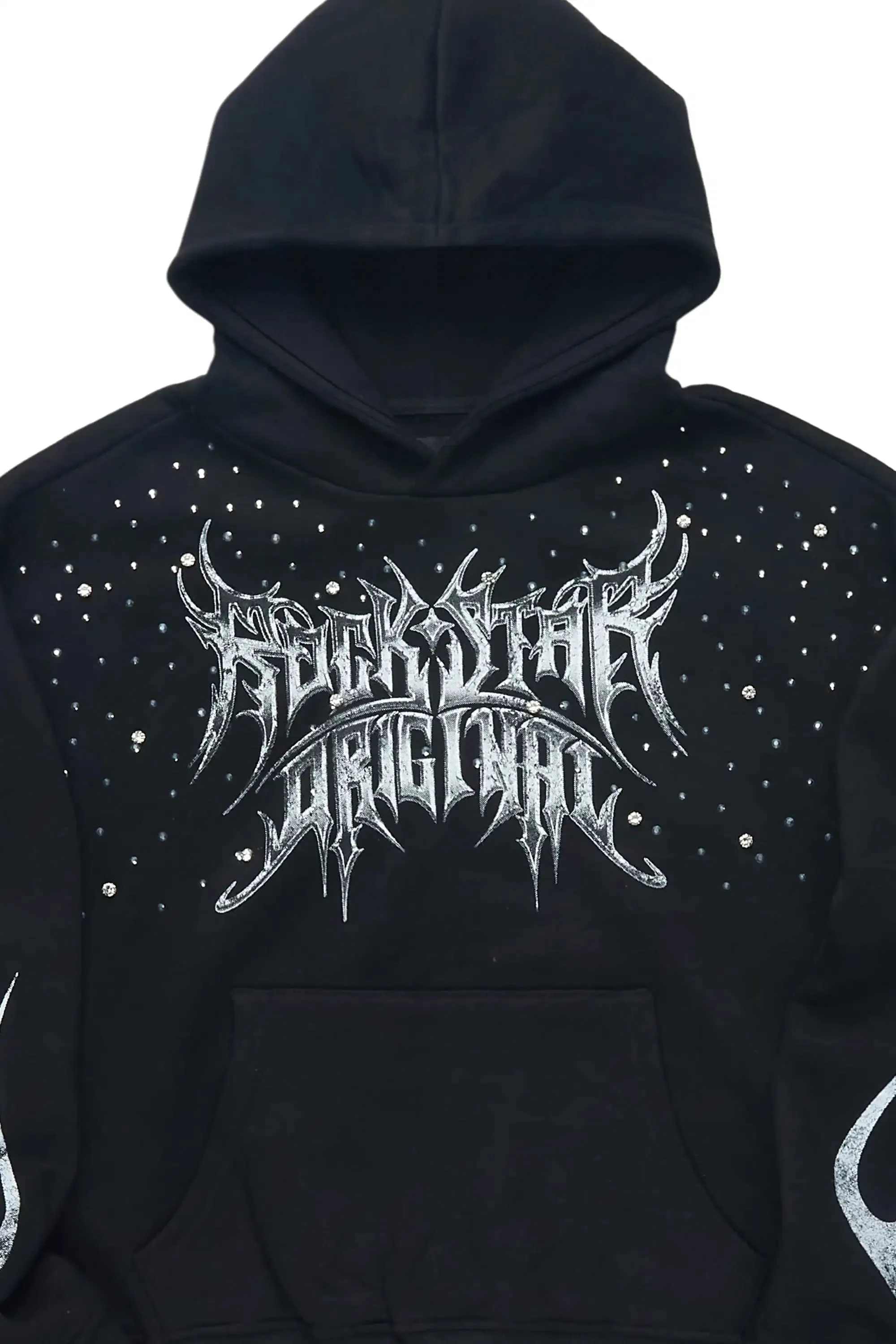 Nikisha Black Rhinestone Hoodie sold by Rockstar Original product image thumbnail 2