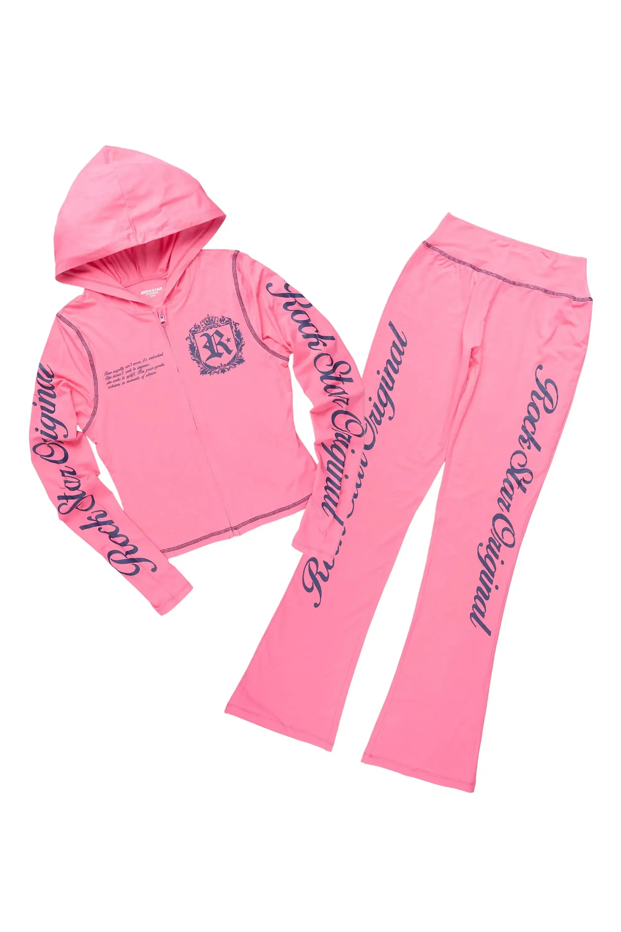 Desmine Hot Pink Lounge Trackset sold by Rockstar Original product image thumbnail 3