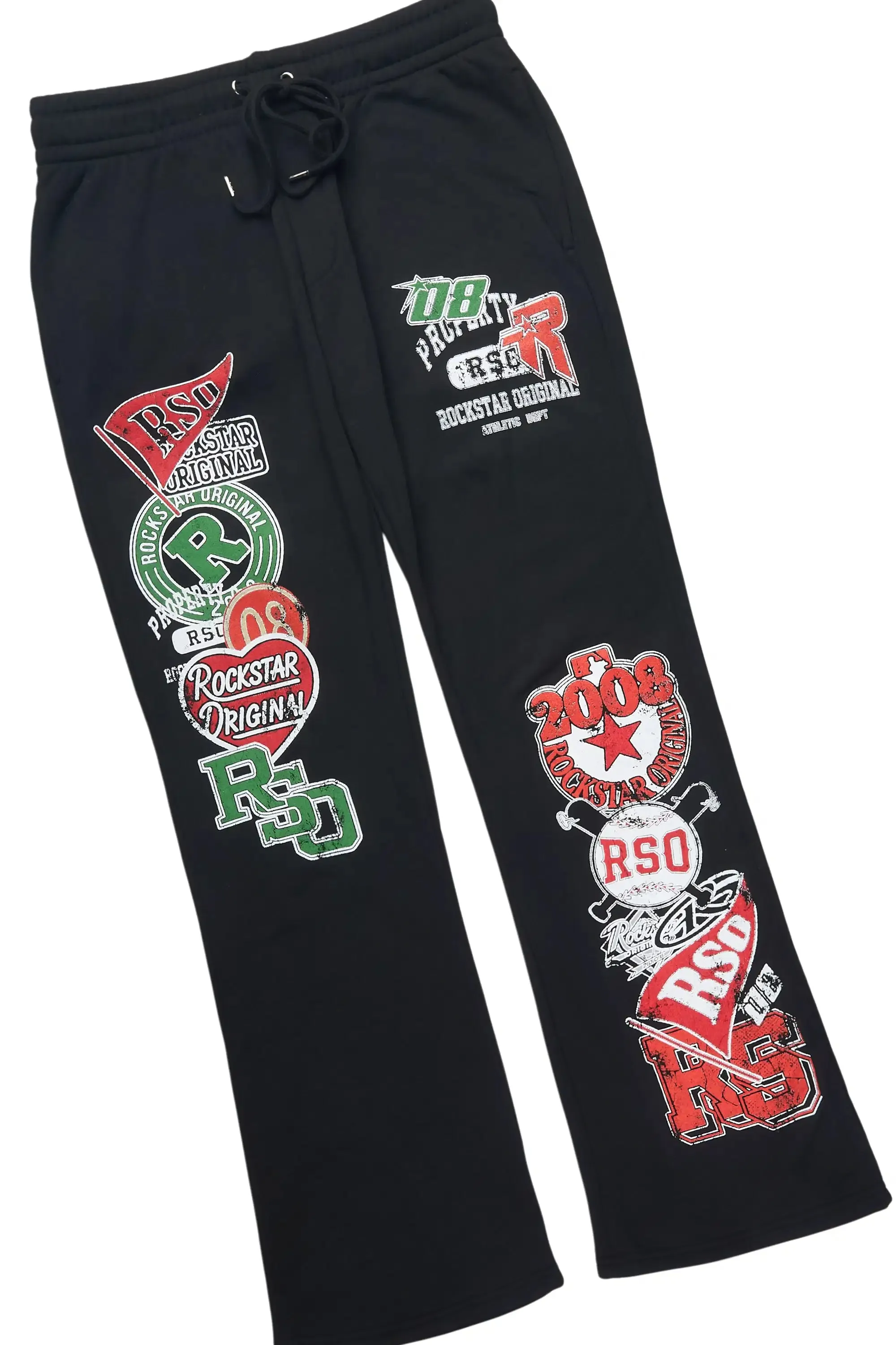 Syrix Black/Multi T-Shirt/Relaxed Track Set sold by Rockstar Original product image thumbnail 3