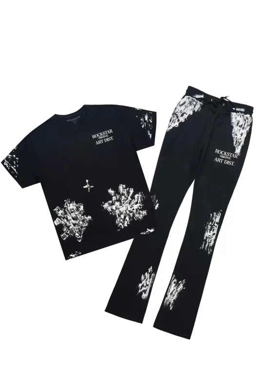 Filip Black/White T-Shirt/Stacked Track Set sold by Rockstar Original
