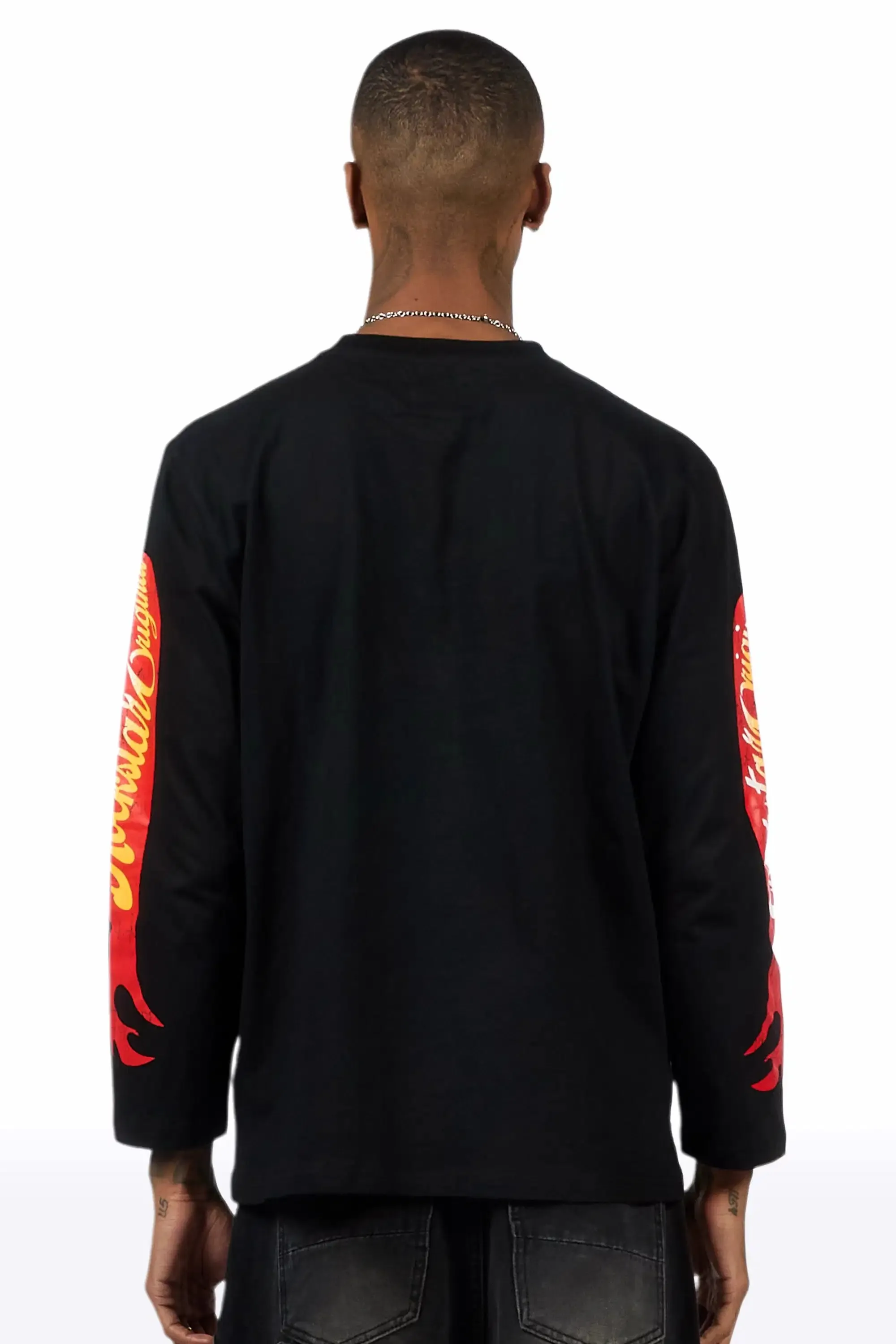 Speedy Black Long Sleeve Graphic T-Shirt sold by Rockstar Original product image thumbnail 4