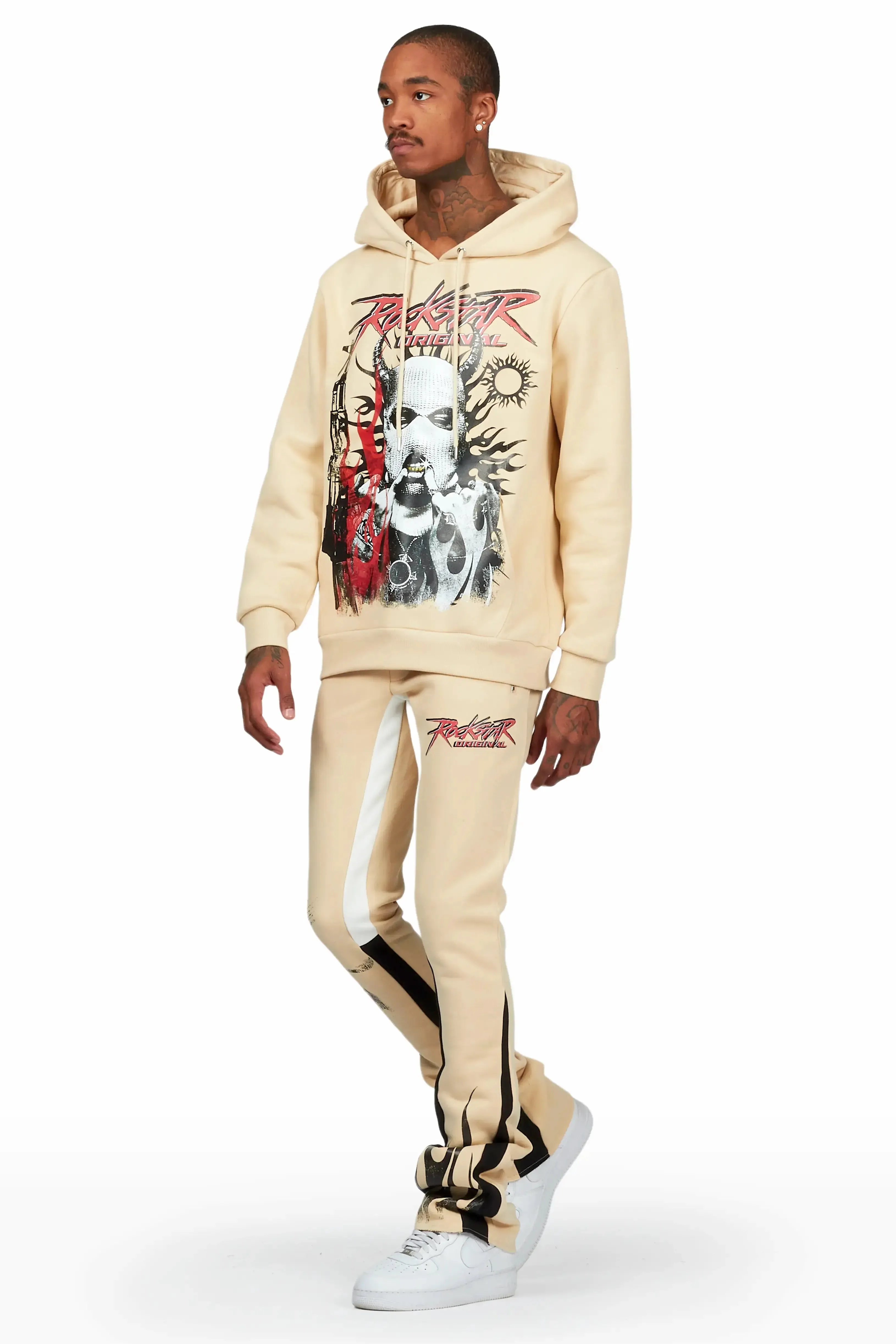 Flint Beige/Black Stacked Flared Track Set sold by Rockstar Original product image thumbnail 2