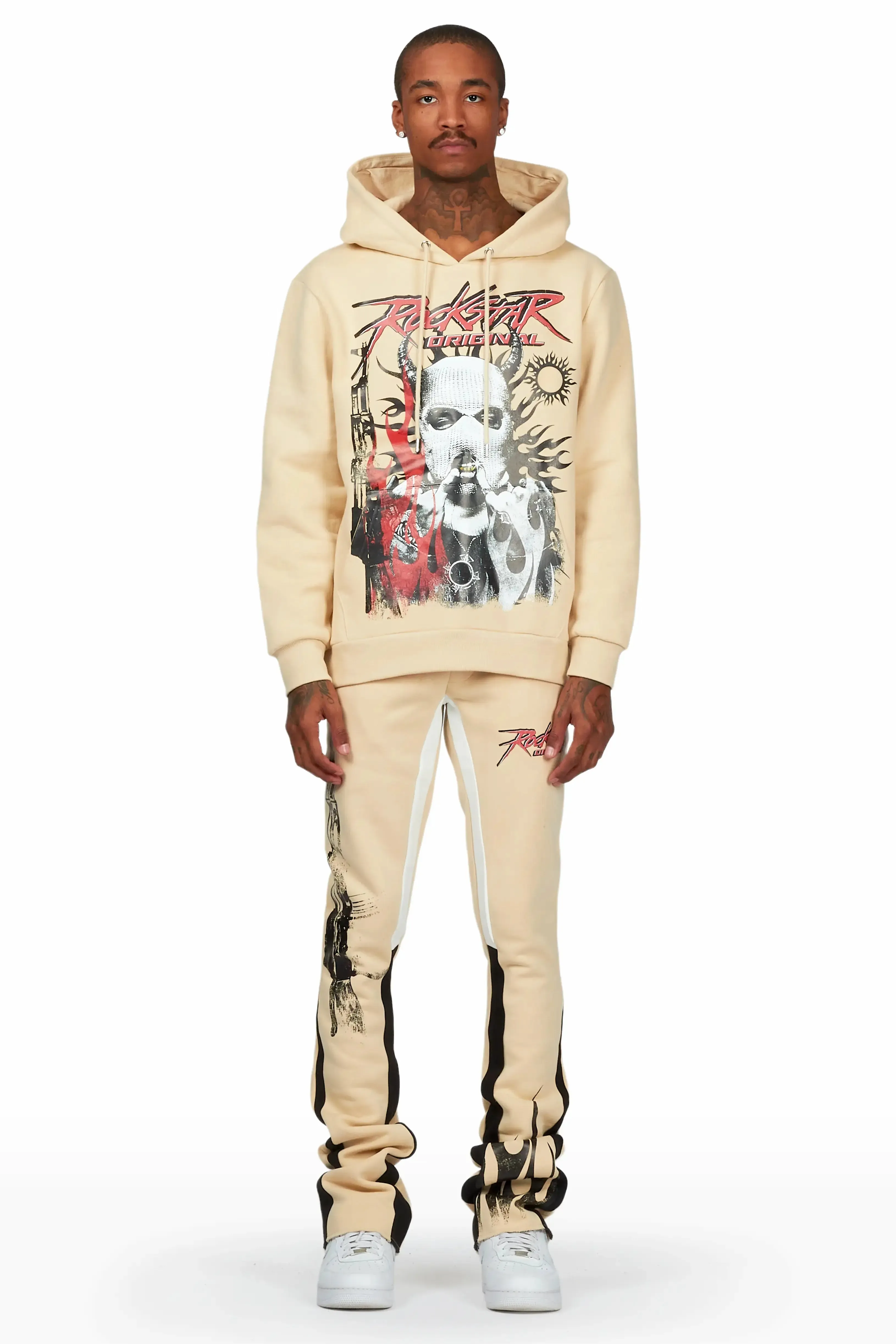 Flint Beige/Black Stacked Flared Track Set sold by Rockstar Original